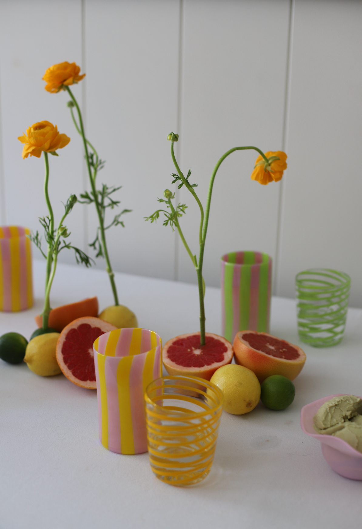 The Kiki Tumbler in Orange, Set of Four