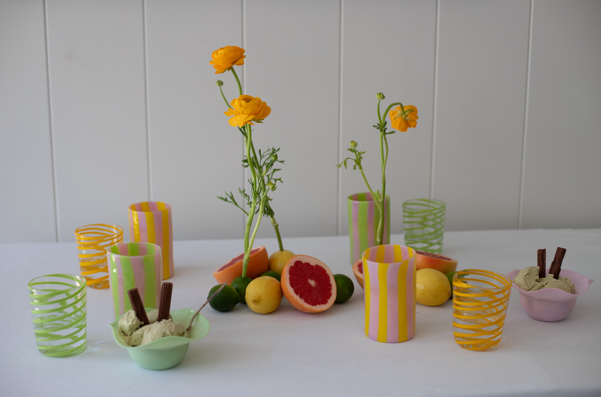 The Kiki Tumbler in Green, Set of Four