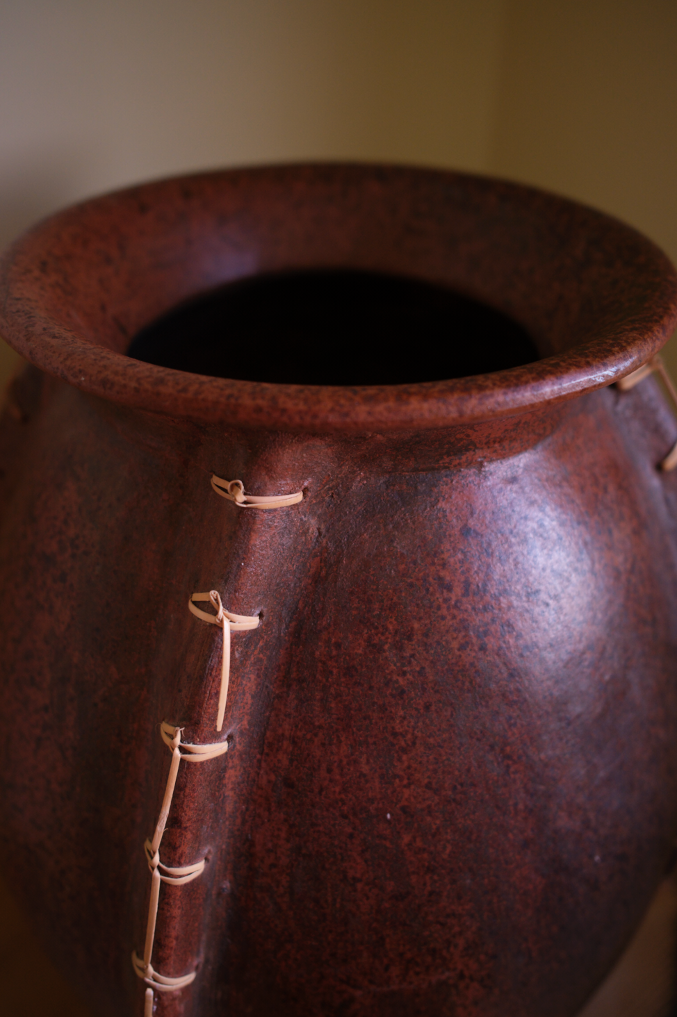 Swedish floor Vase with bindings