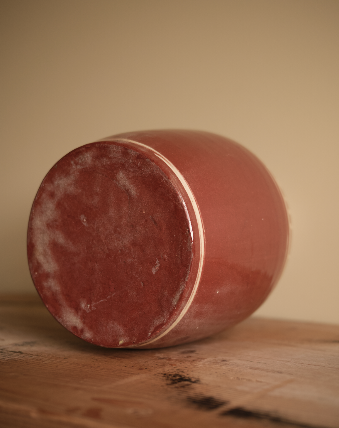 LARGE GLAZED CERAMIC BOTTLE