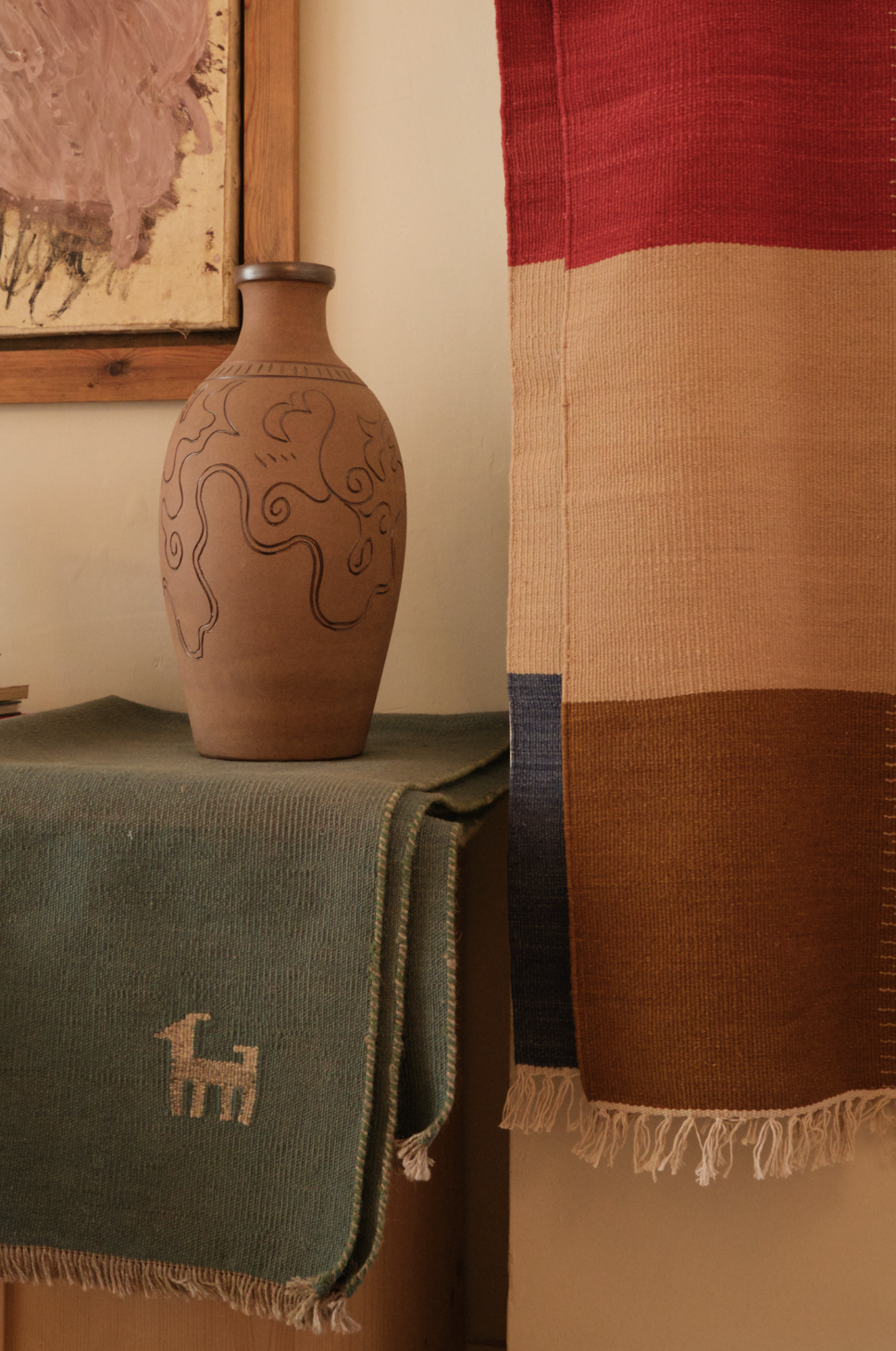 3 Colour Kilim Rug