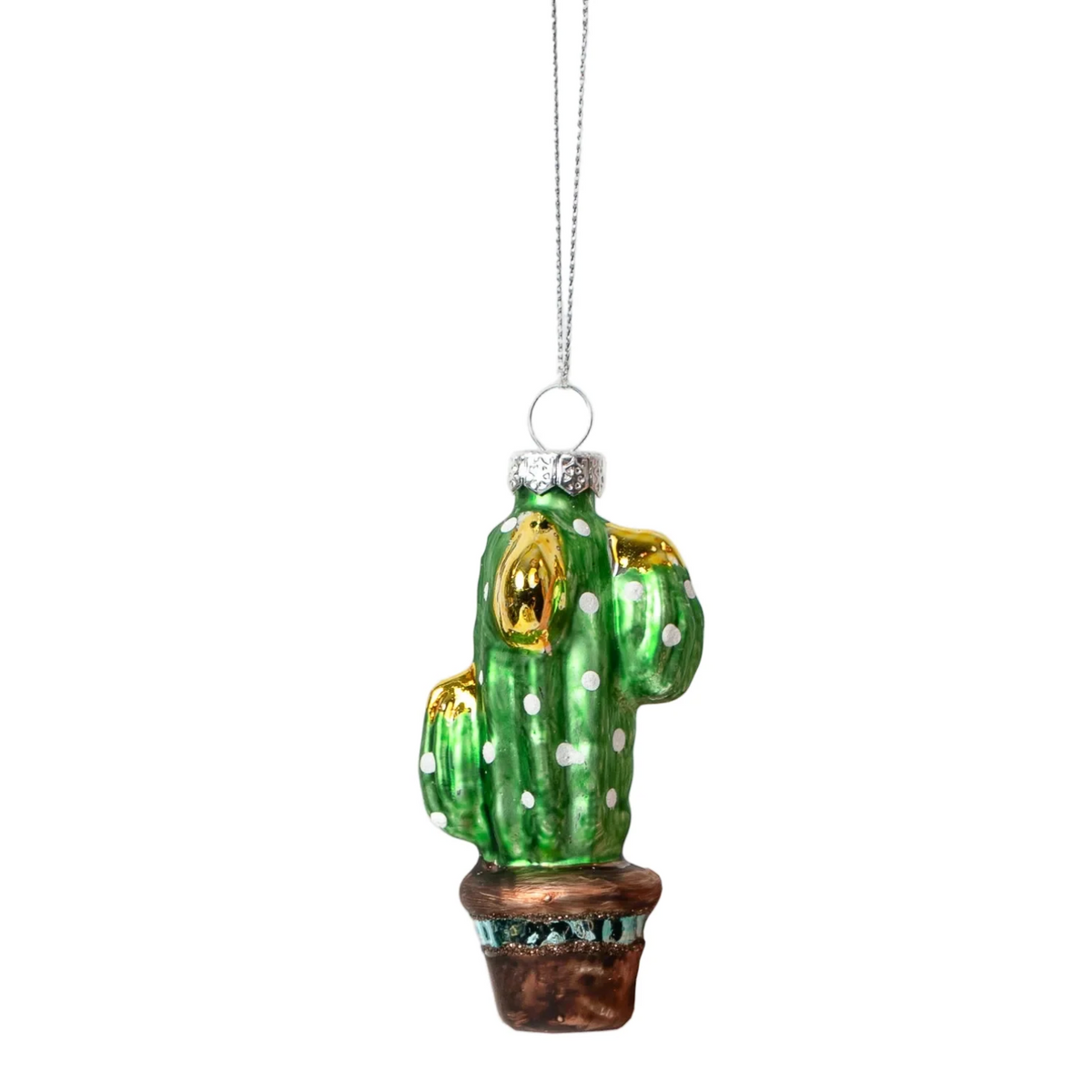 Cactus Glass Ornament