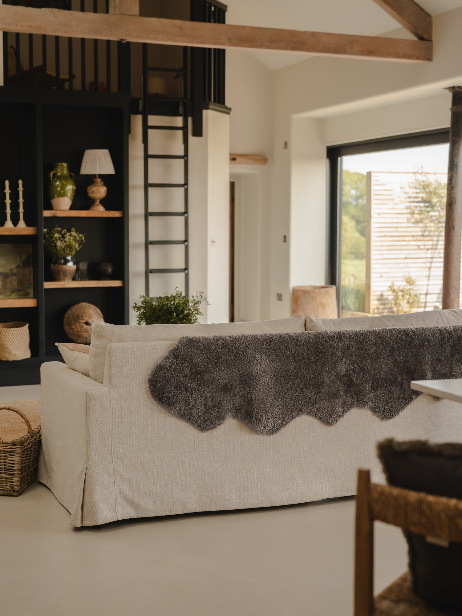 Double Shearling Rug | Mist