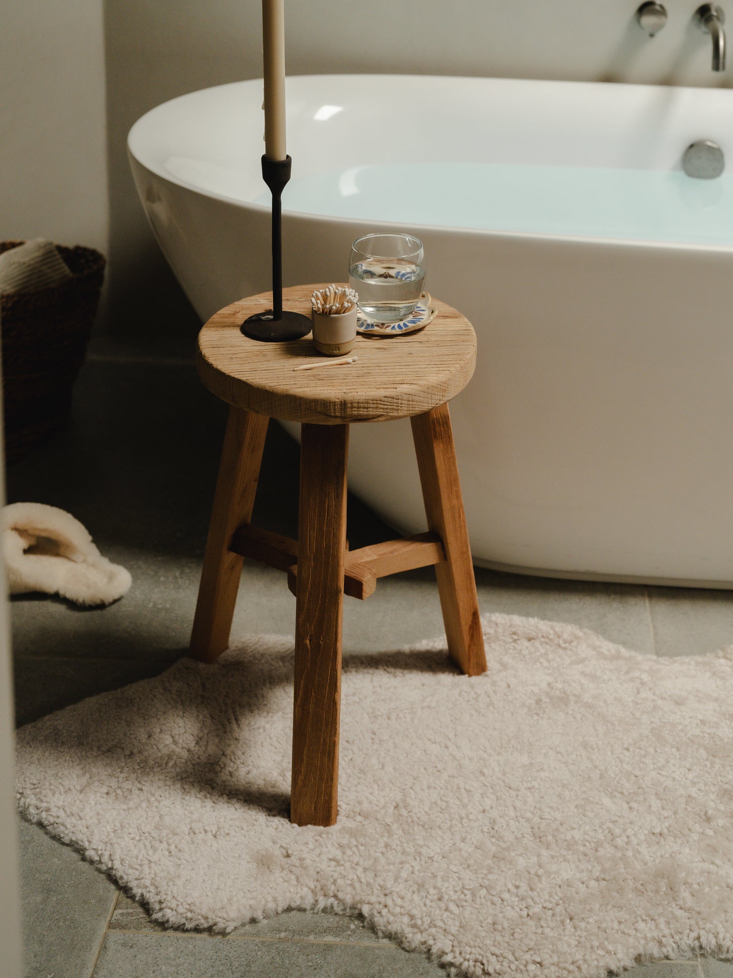 Double Shearling Rug - Oatmeal