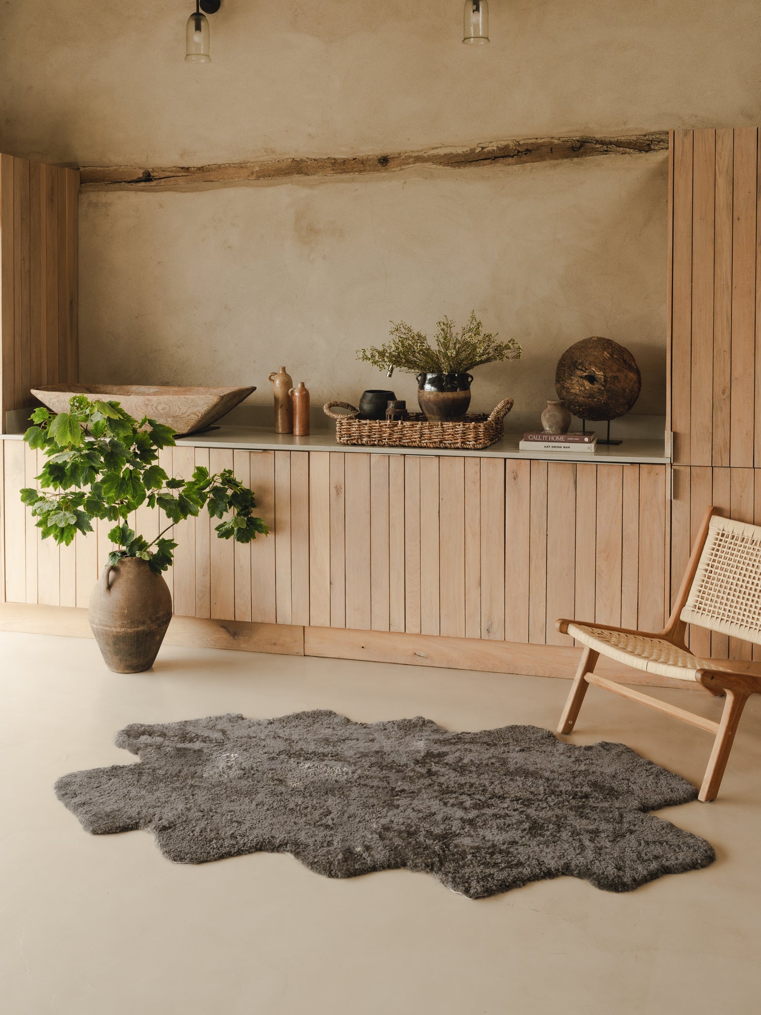 Quatro Shearling Rug | Mist