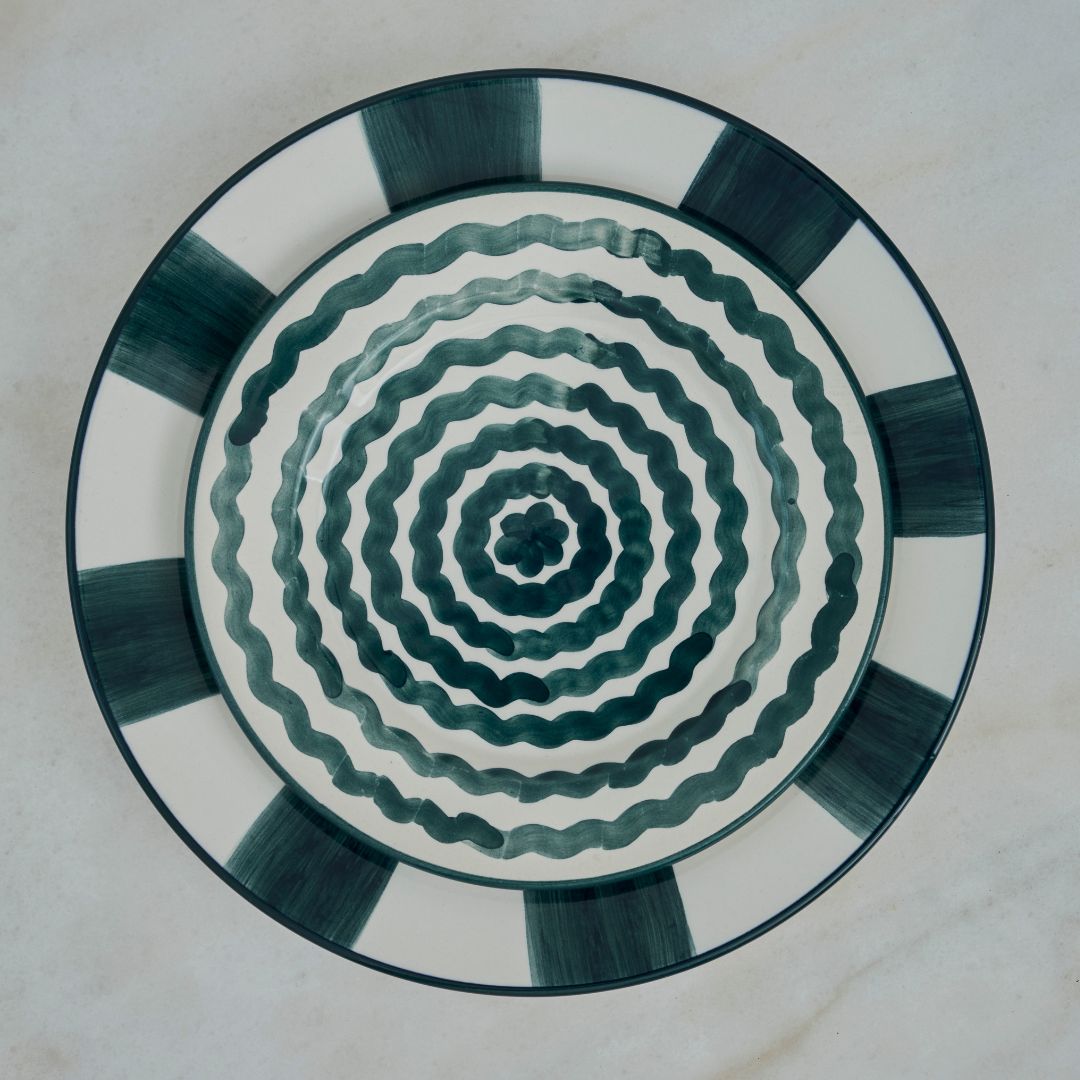 Side Plate -  Ondas - Teal