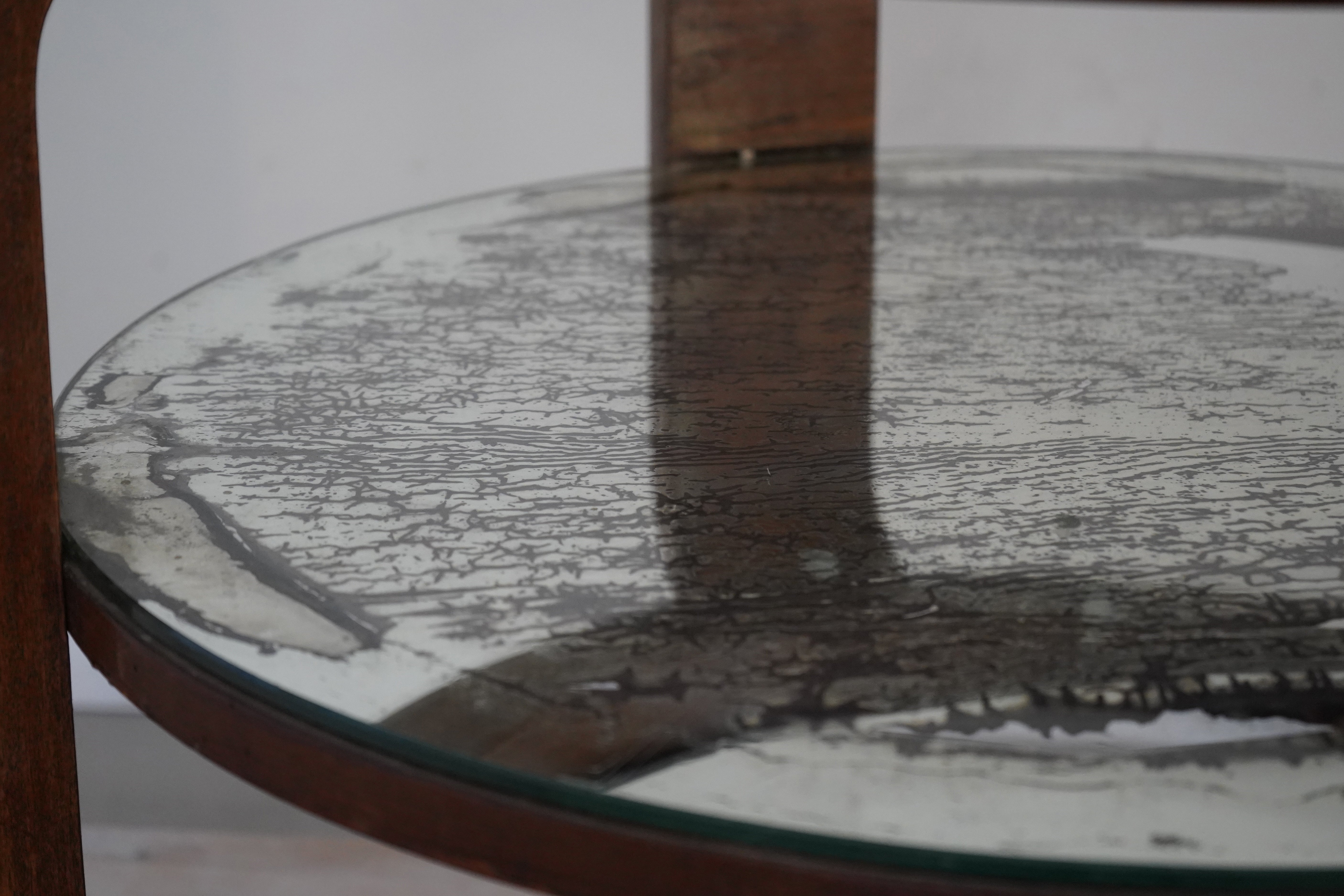 French Mirrored Side Table