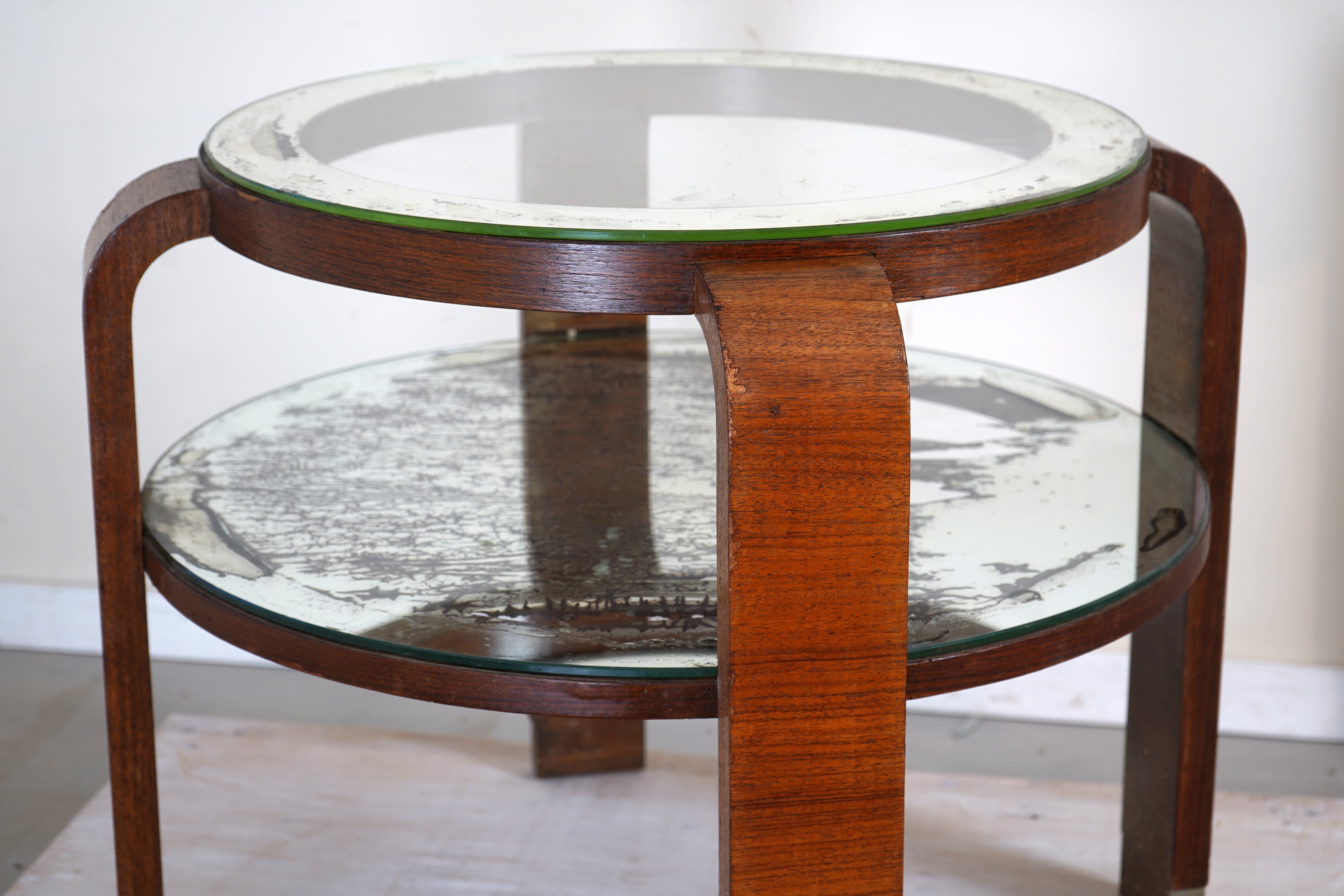 French Mirrored Side Table