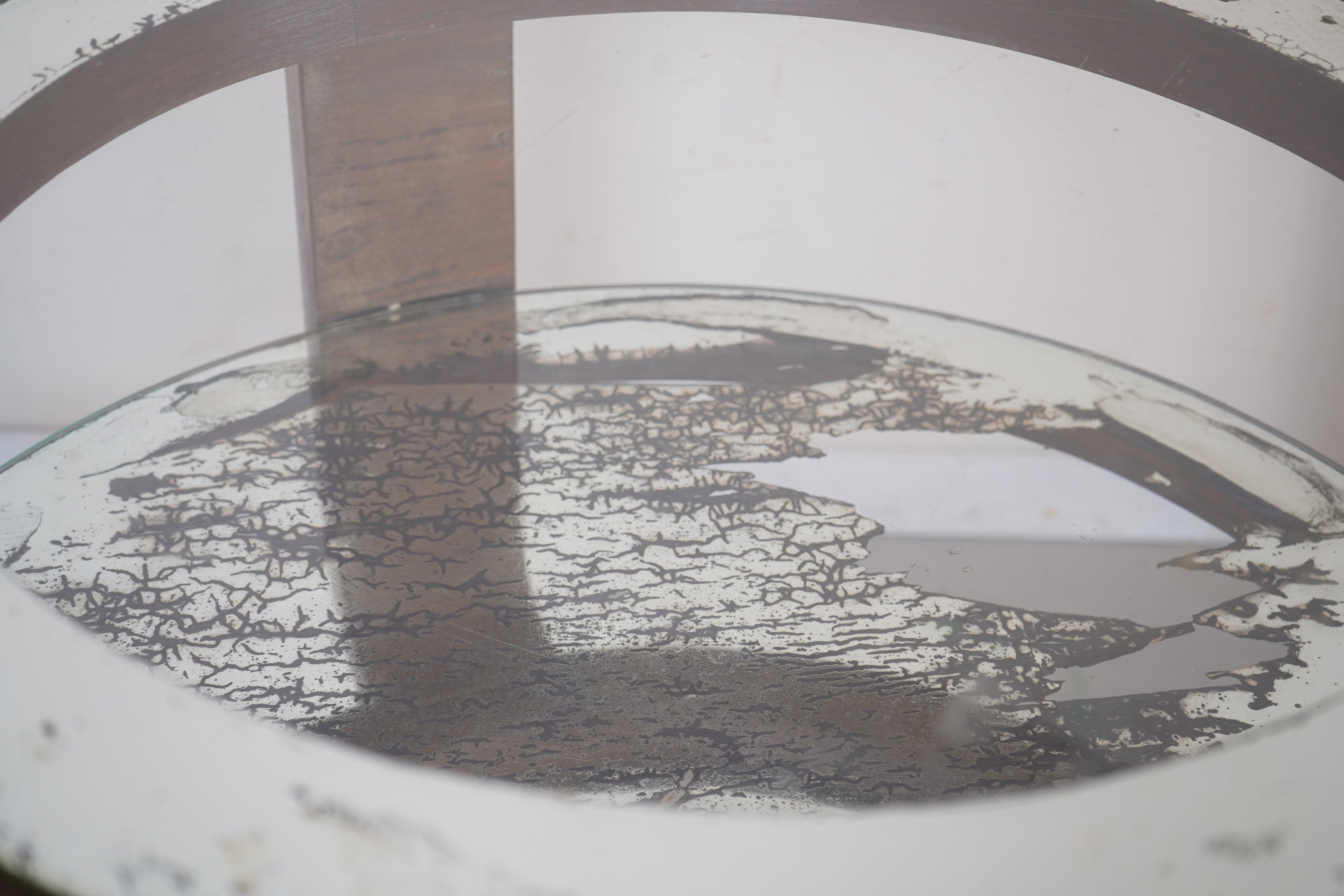 French Mirrored Side Table