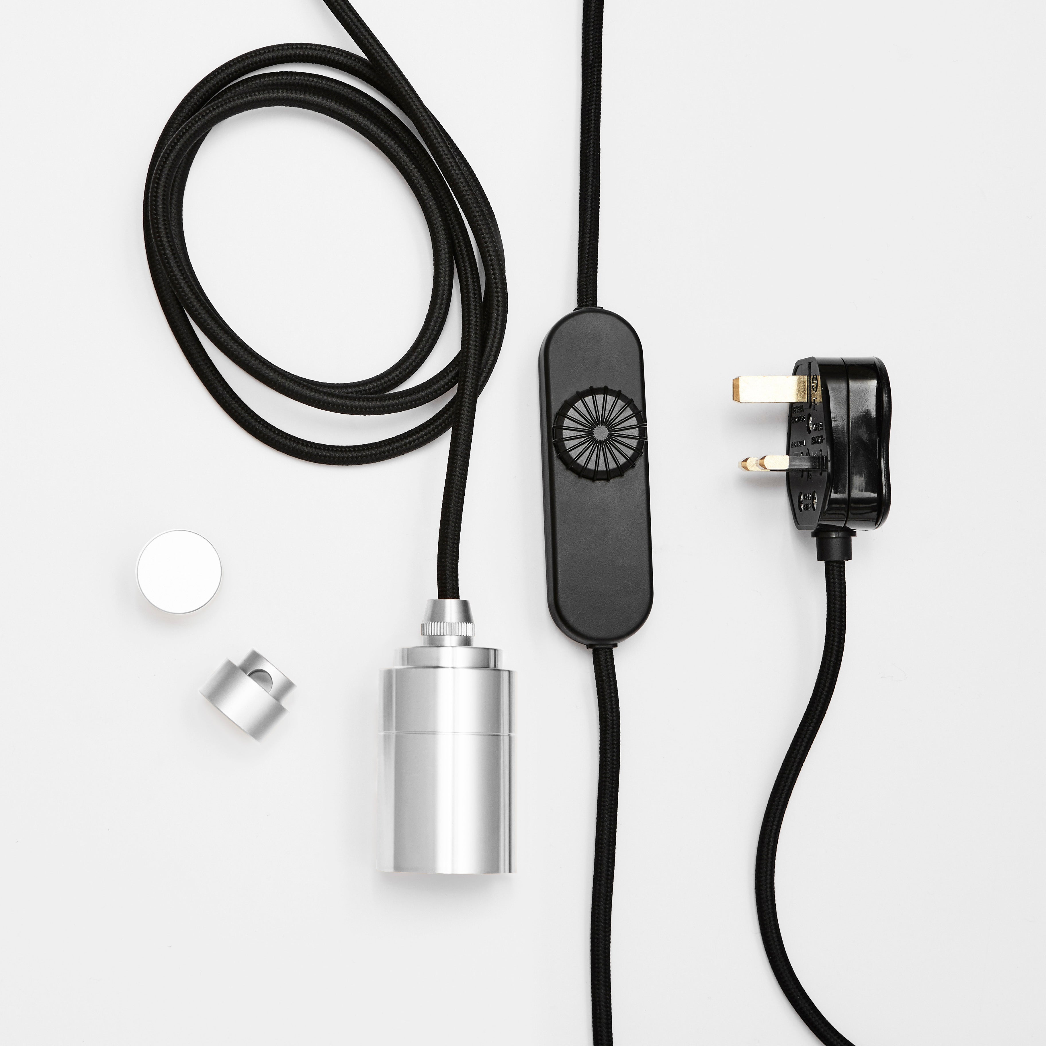 Voronoi I Plug-In Pendant Light in Stainless Steel