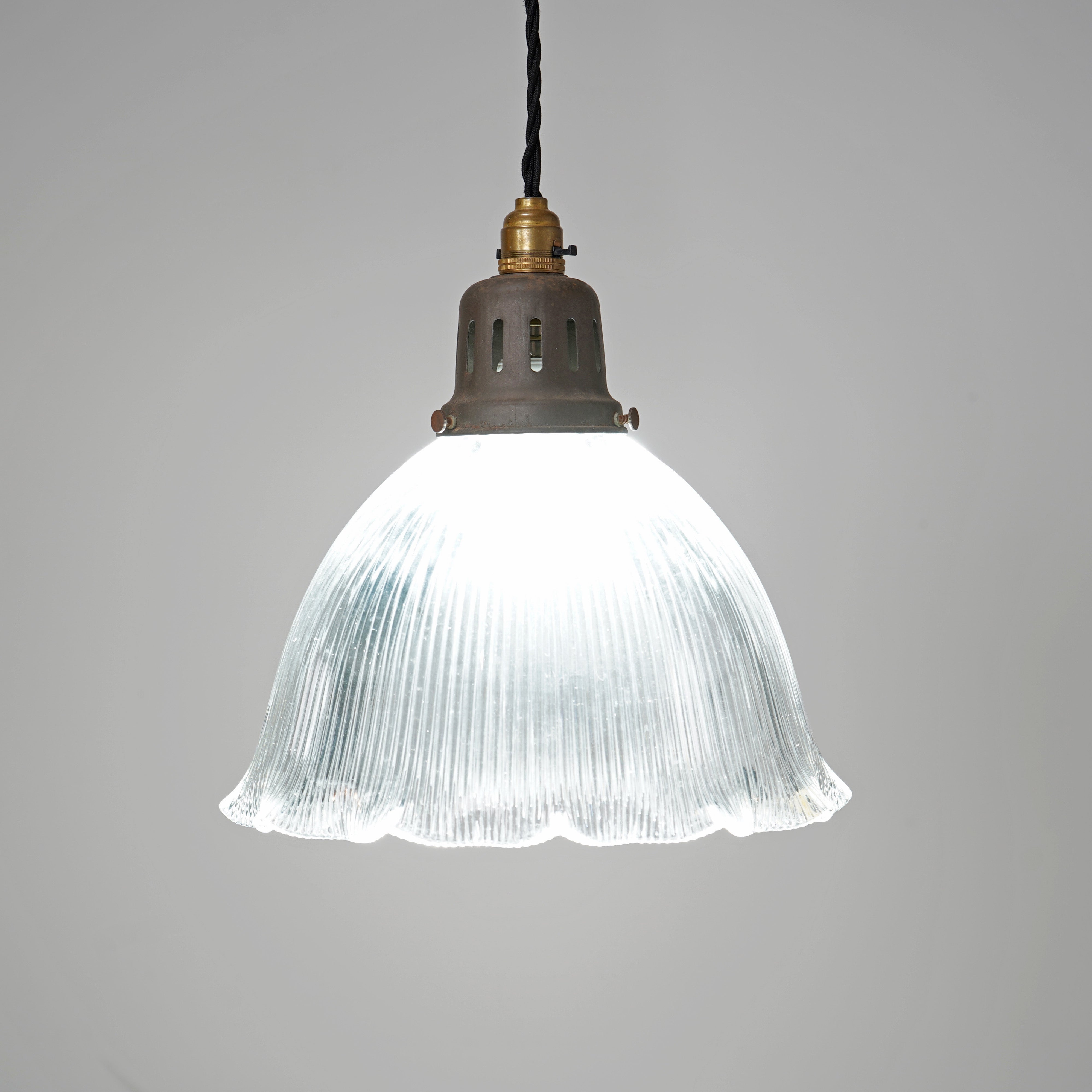 Holophane Glass Pendant Shade