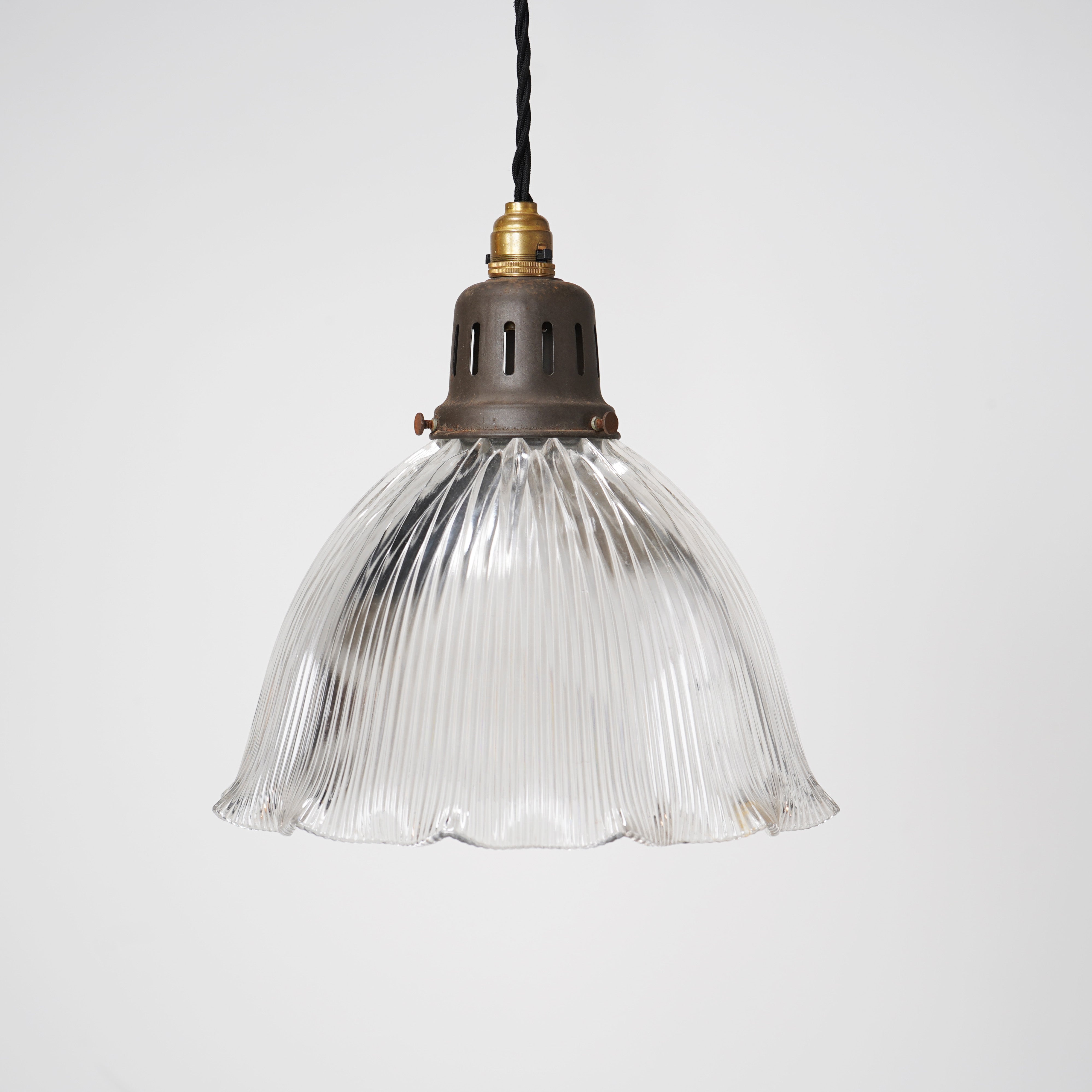 Holophane Glass Pendant Shade