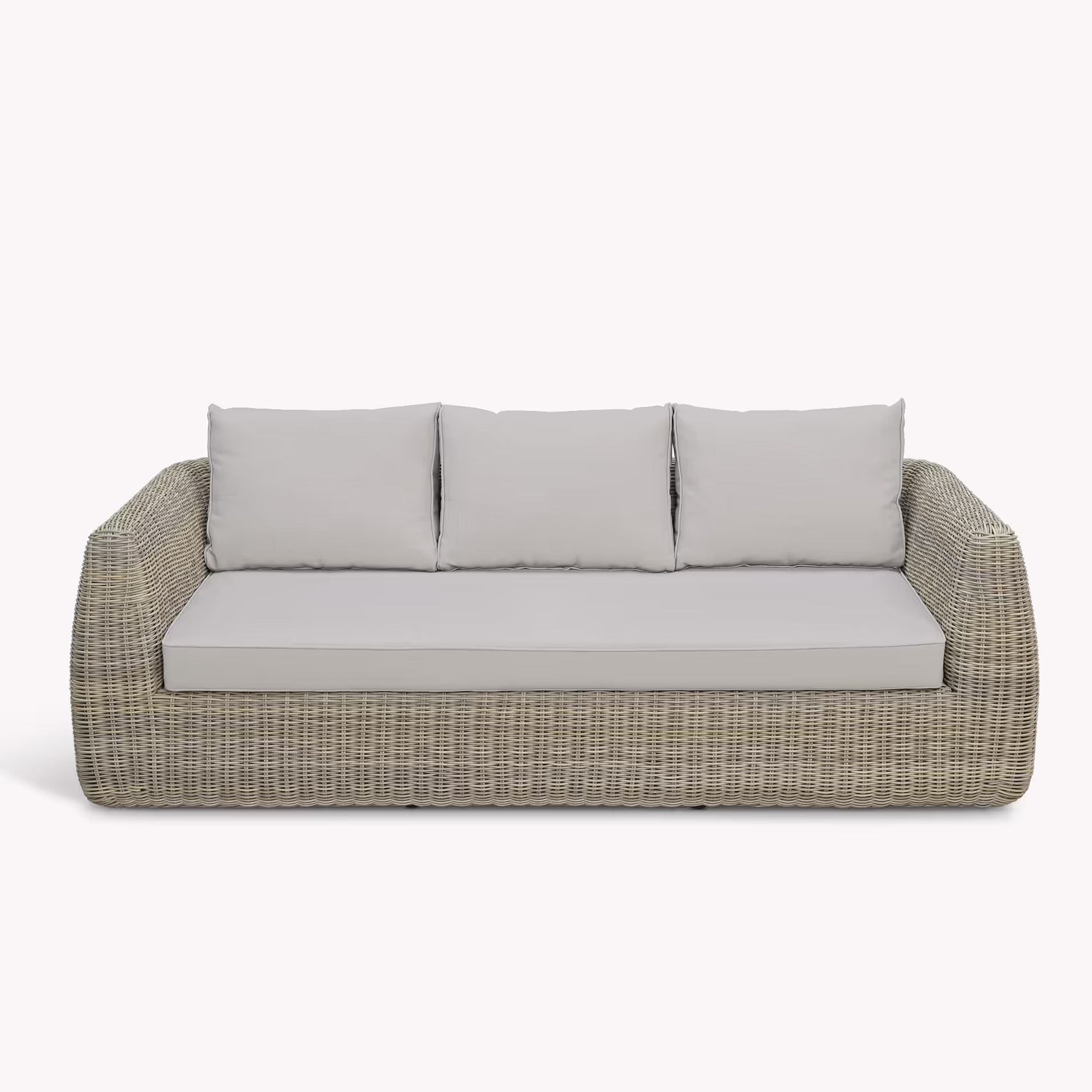 Skala 3 Seater Sofa | Light Rattan