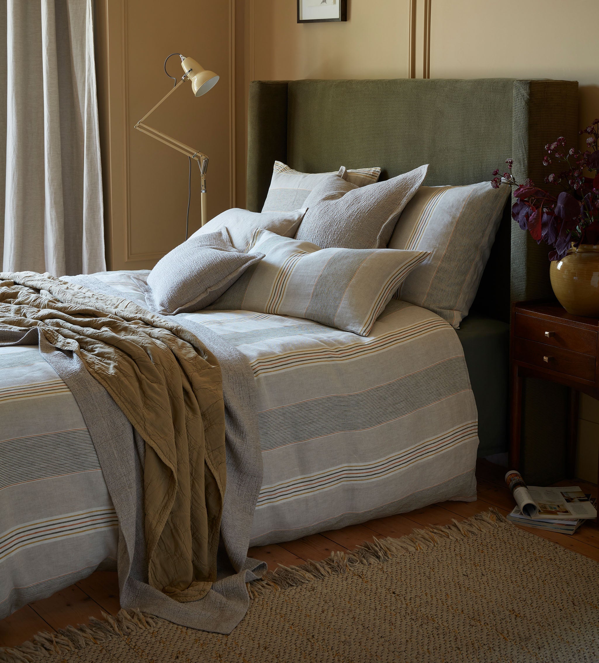Sophie Stripe 100% Linen Pillowcase