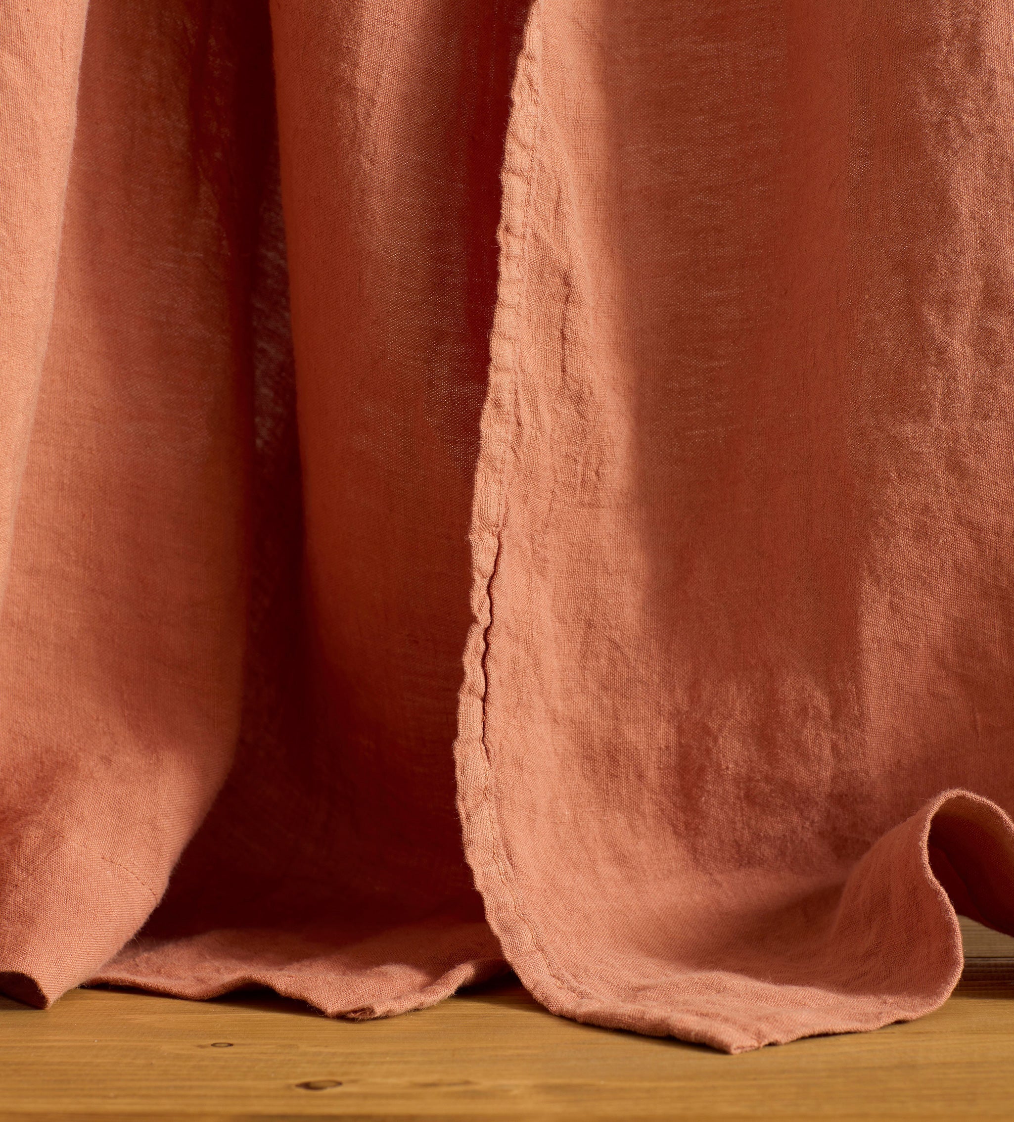 Spice 100% Linen Loop Top Curtain (Single)