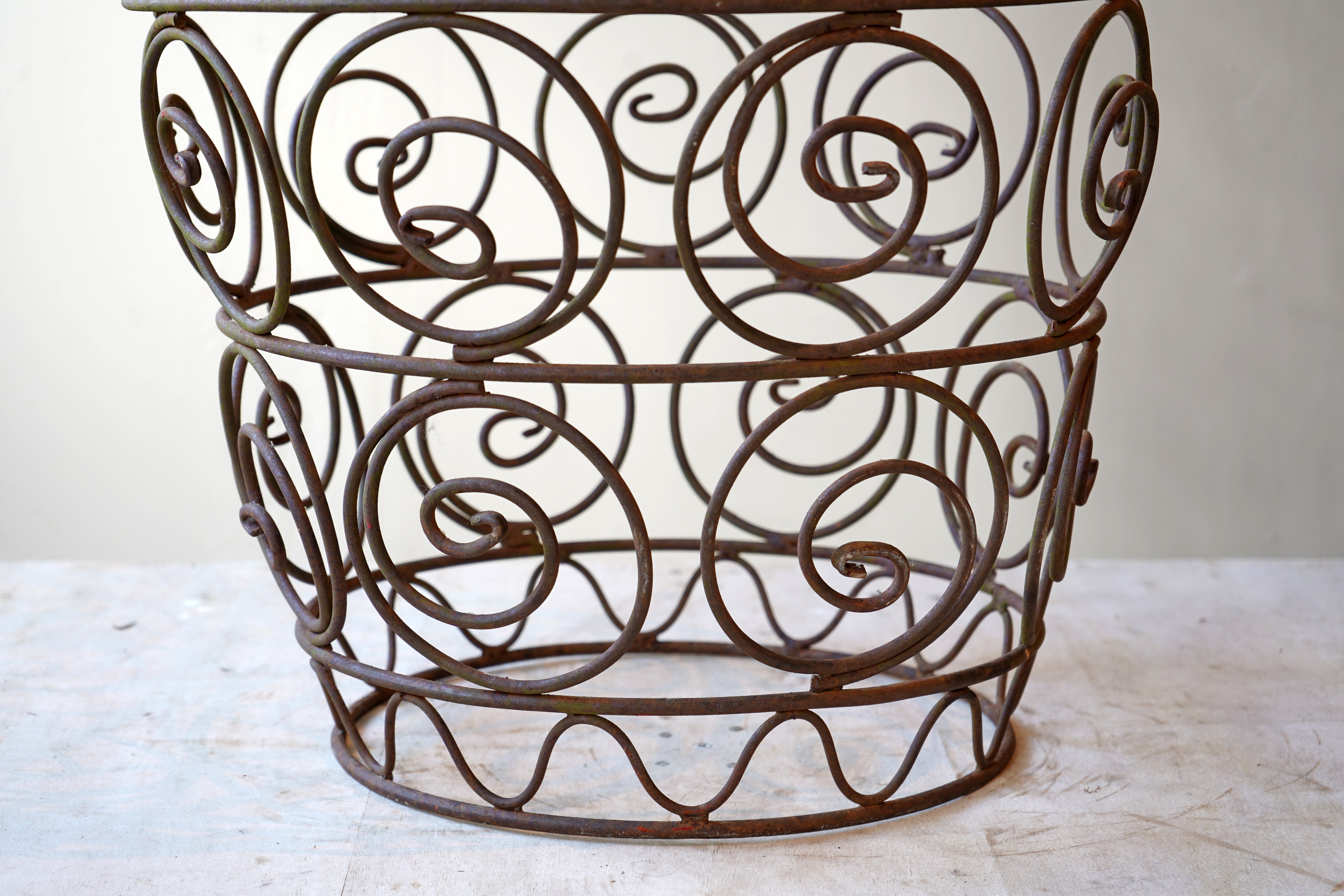 Hand Forged Metal Log Basket