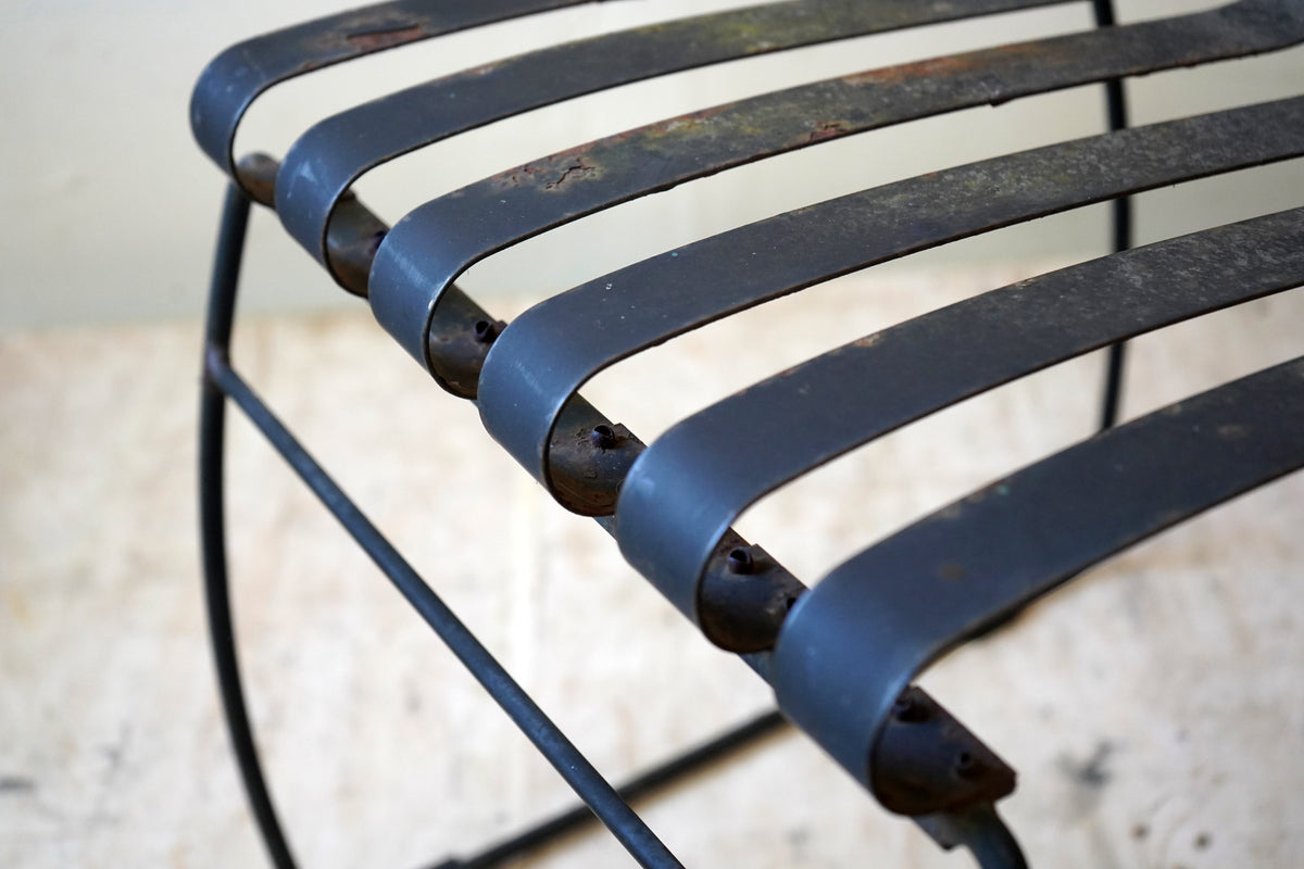 Four Stacking Metal Garden Chairs