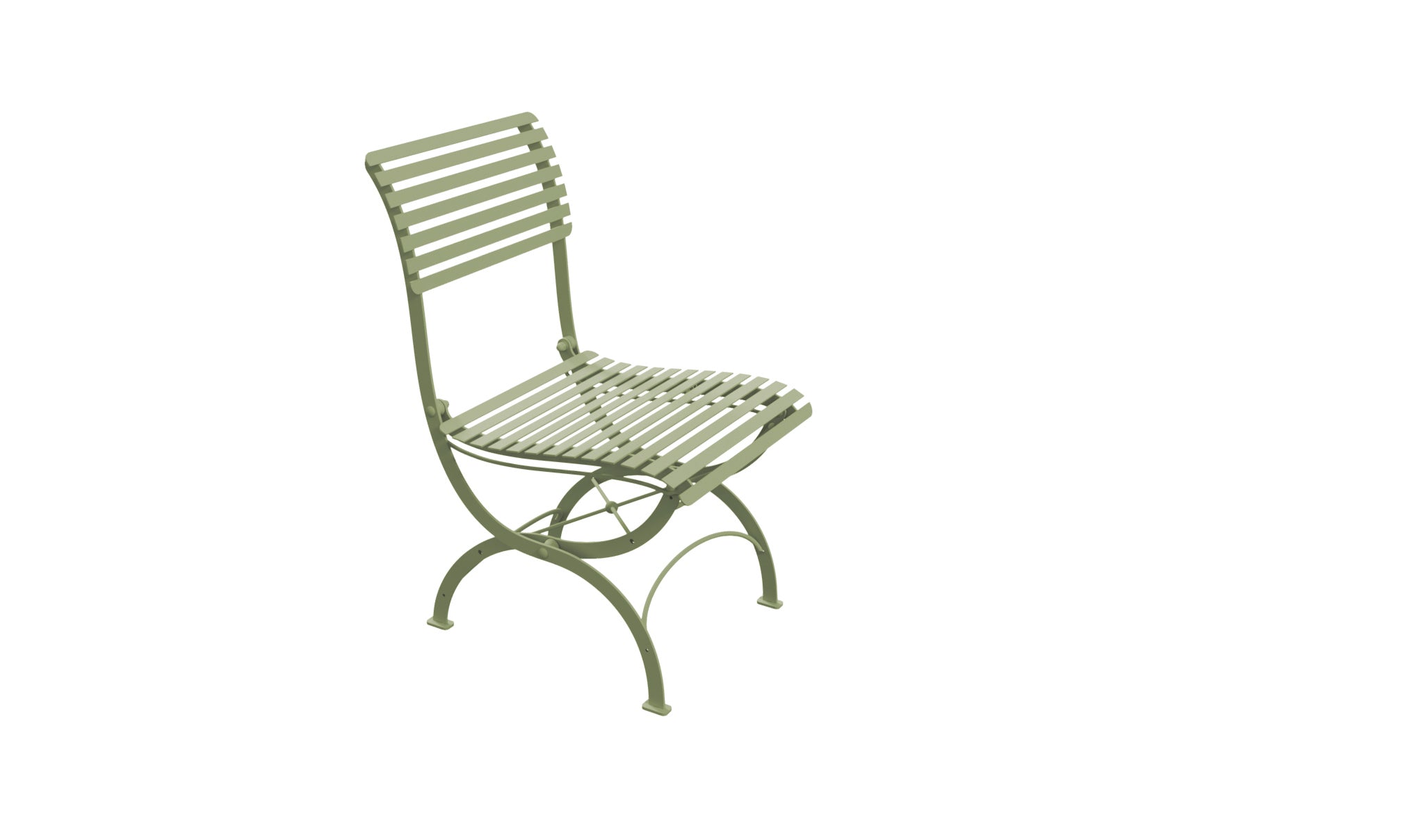 Darsham 1m Round Table & 4 Chairs Type A Lichen Green