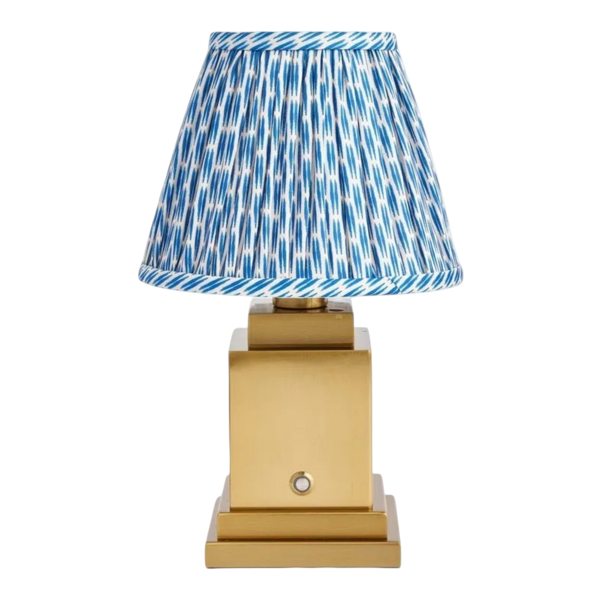Stephanie Table Lamp with Blue Patola Lampshade