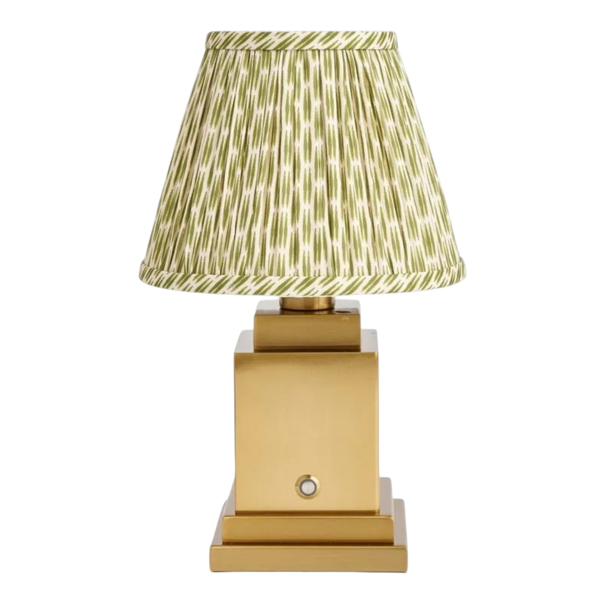 Stephanie Table Lamp with Green Patola Lampshade