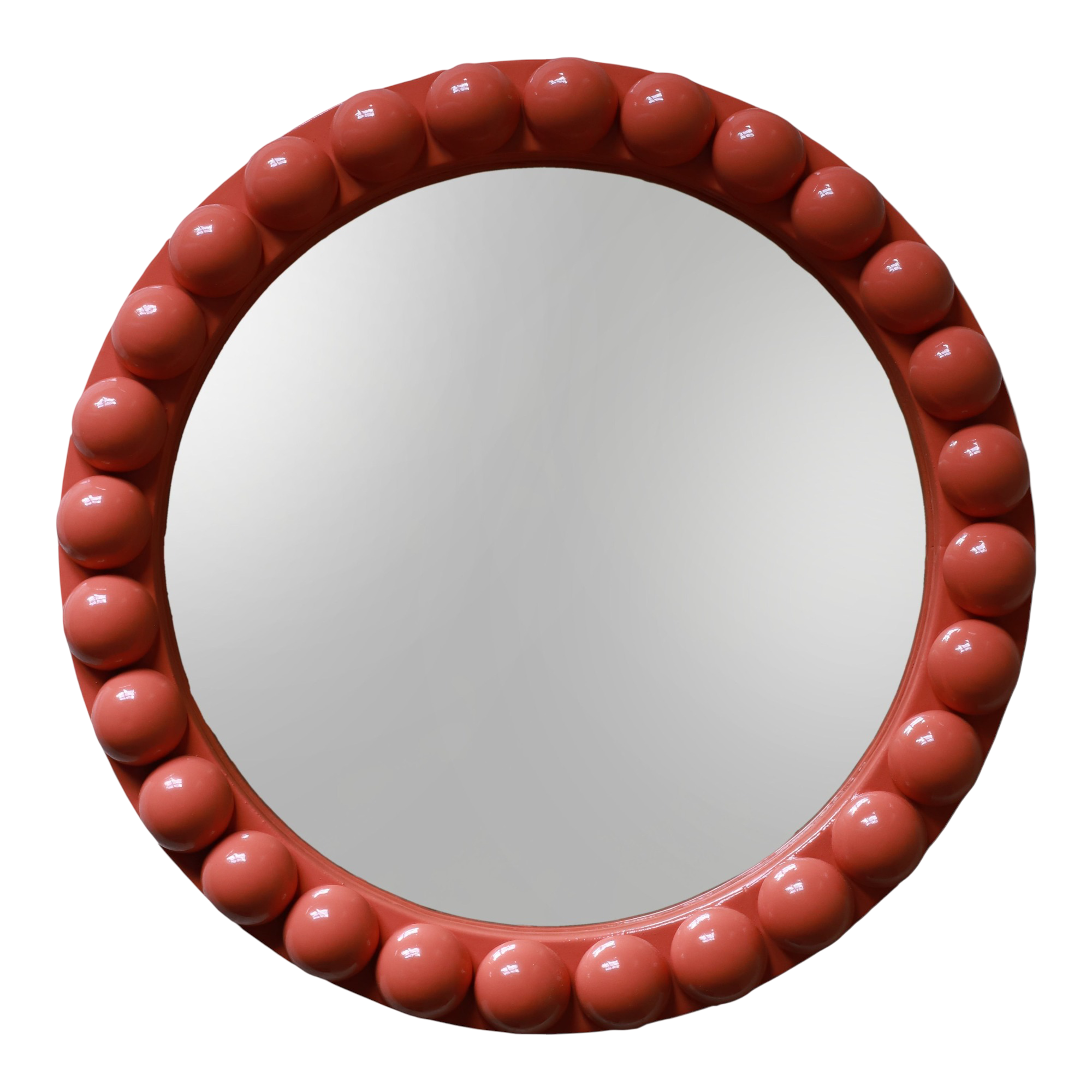 Round Over-Sized Bobbin Mirror