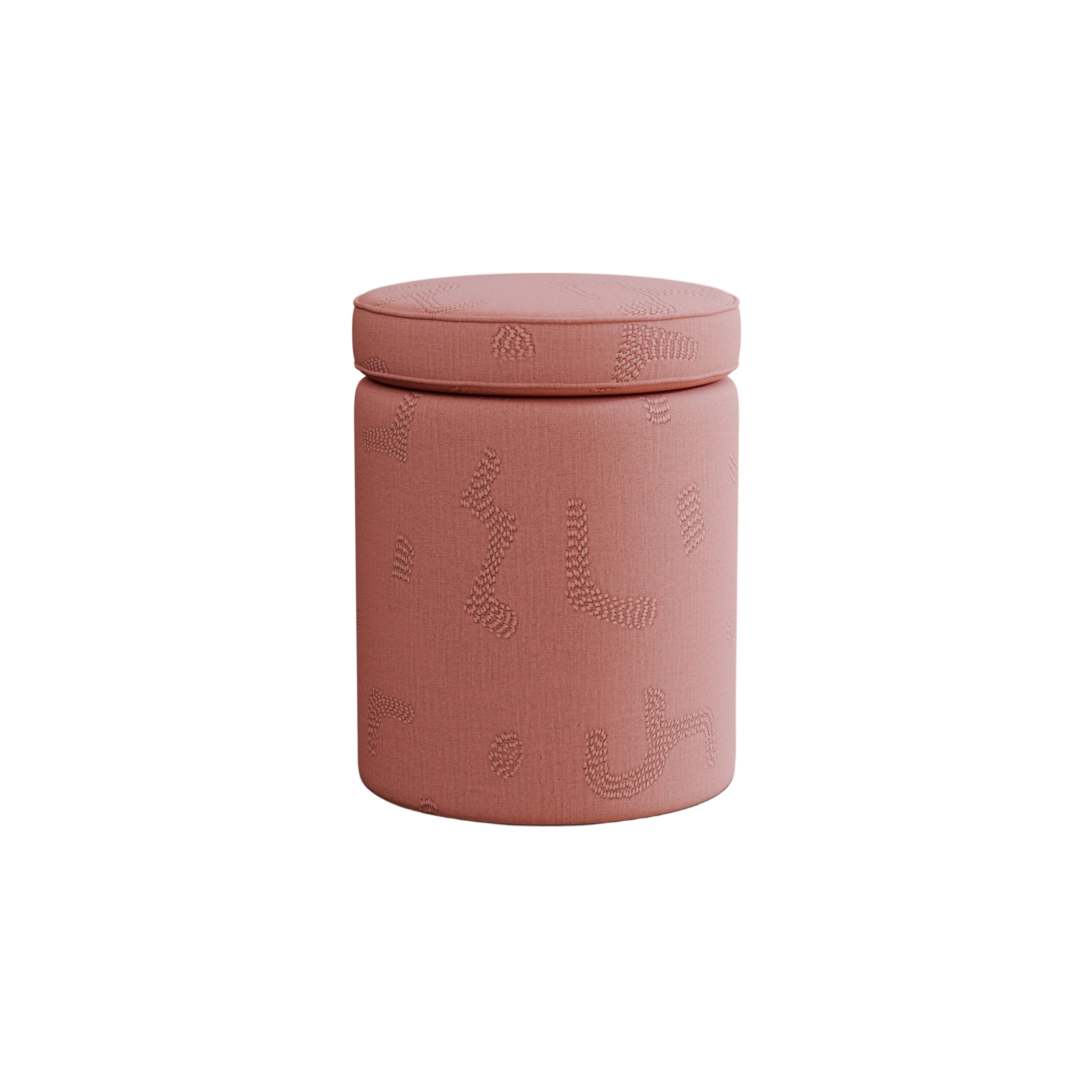 Aurora Footstool, Raphia, Clay