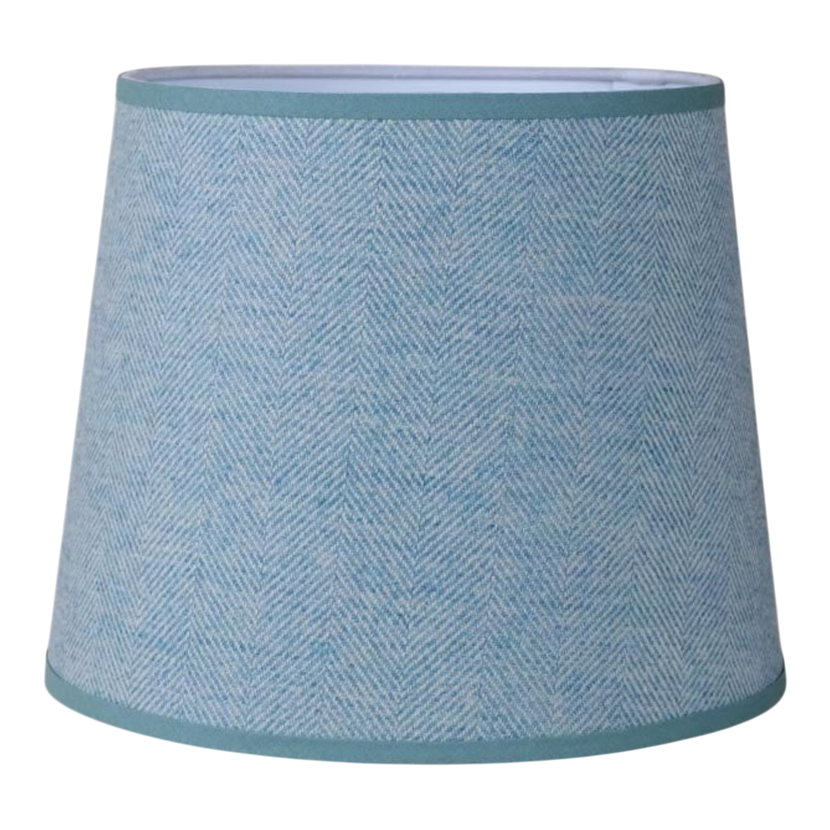 Teal Tweed Small Tapered Lampshade