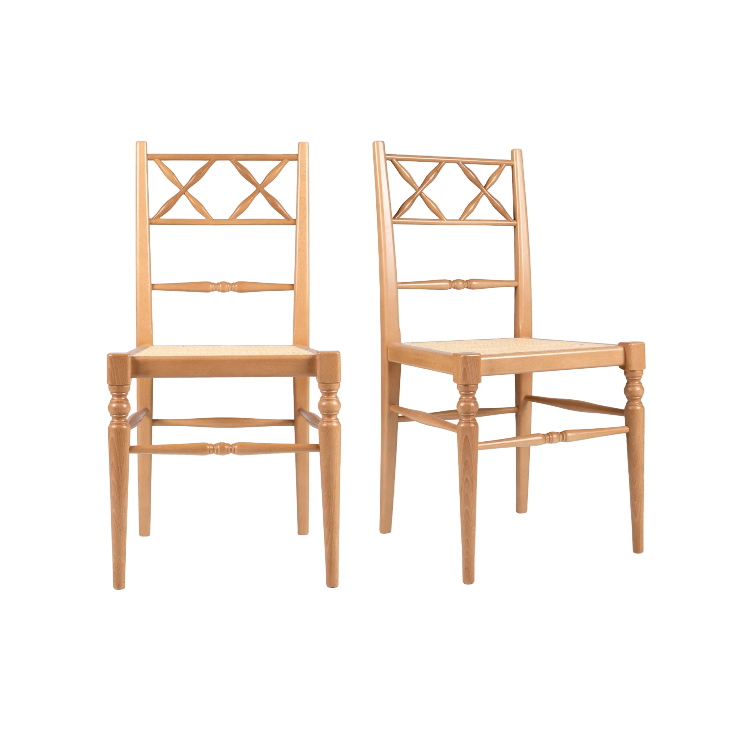 Pair of Chiara Dining Chairs, Natural