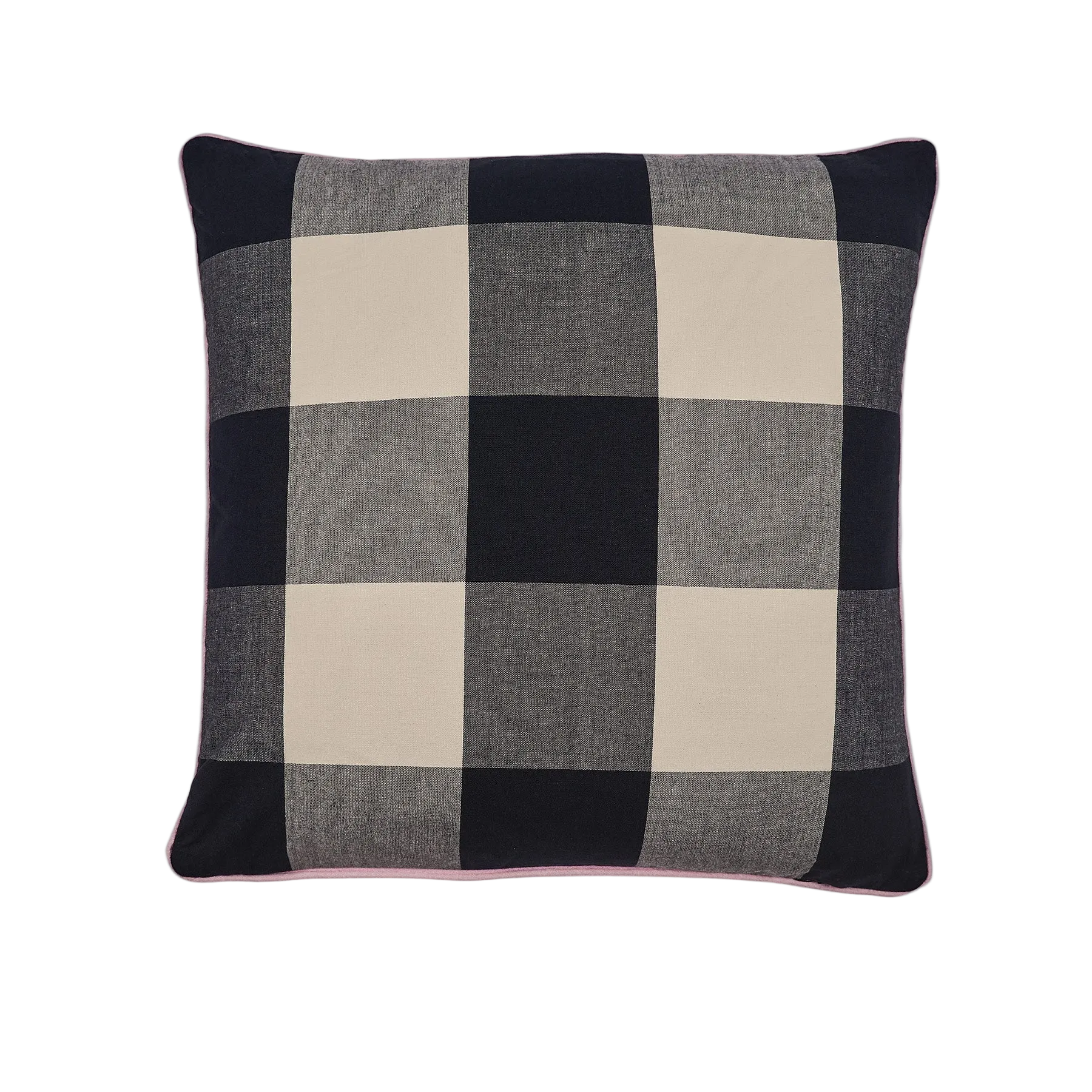 Cosmos Check Cushion, Pepper