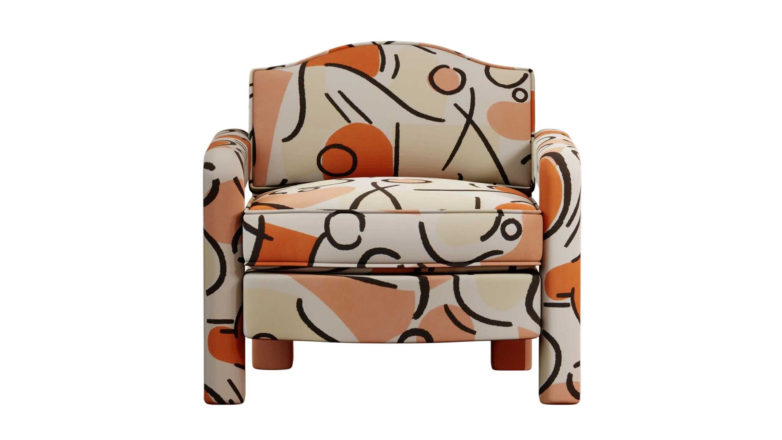 Elio Armchair, Tangerine