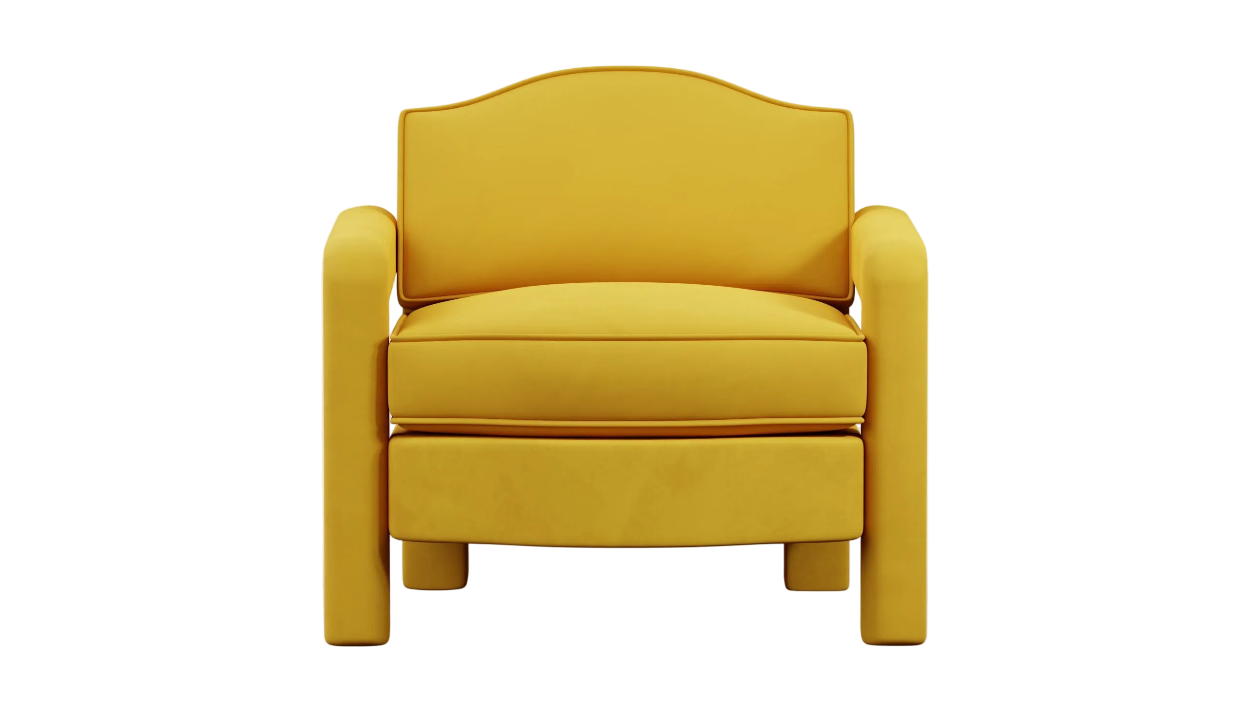 Elio Armchair, Daffodil Velvet