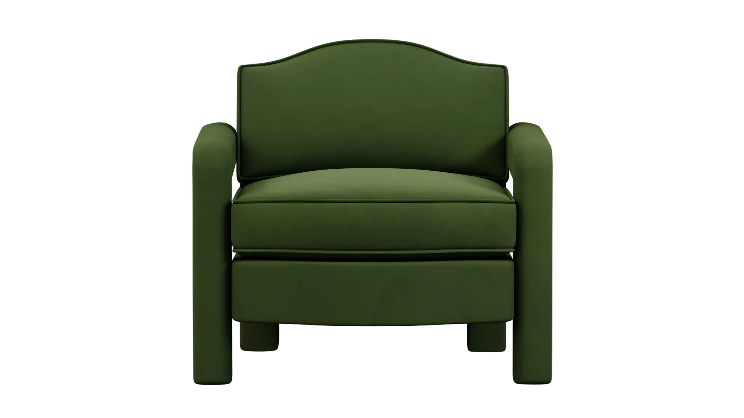 Elio Armchair, Zucchini Velvet
