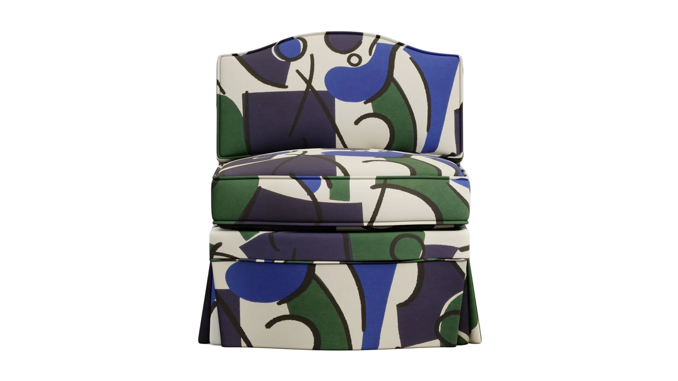 Felix Slipper Chair, Seaweed
