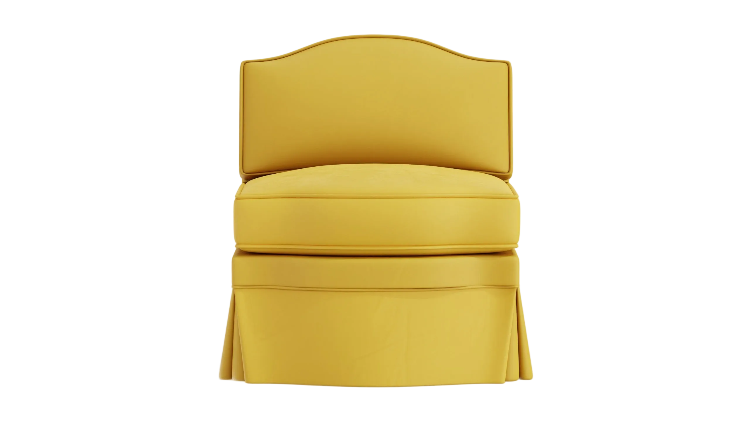 Felix Slipper Chair, Daffodil Velvet