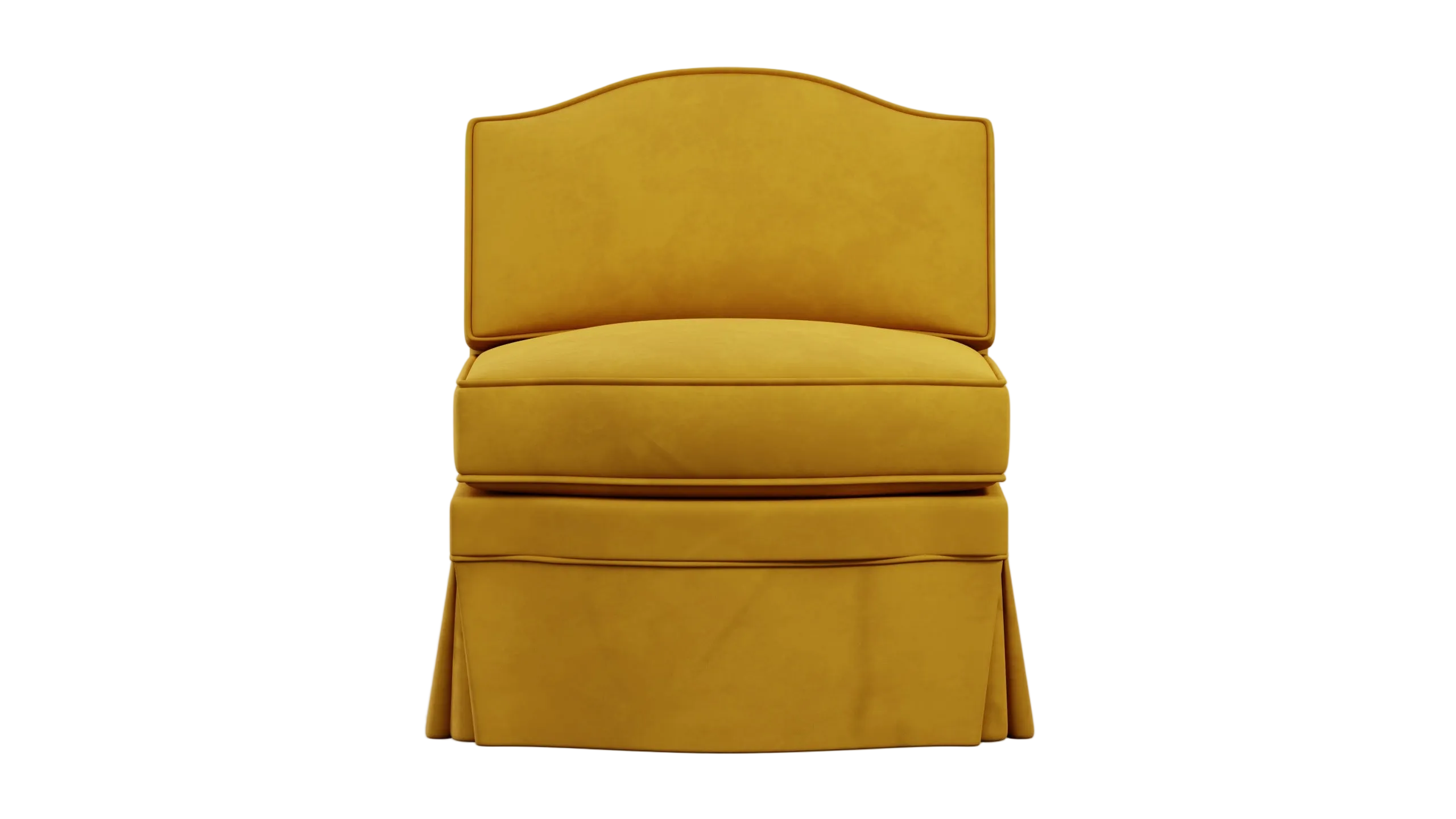 Felix Slipper Chair, Turmeric Velvet