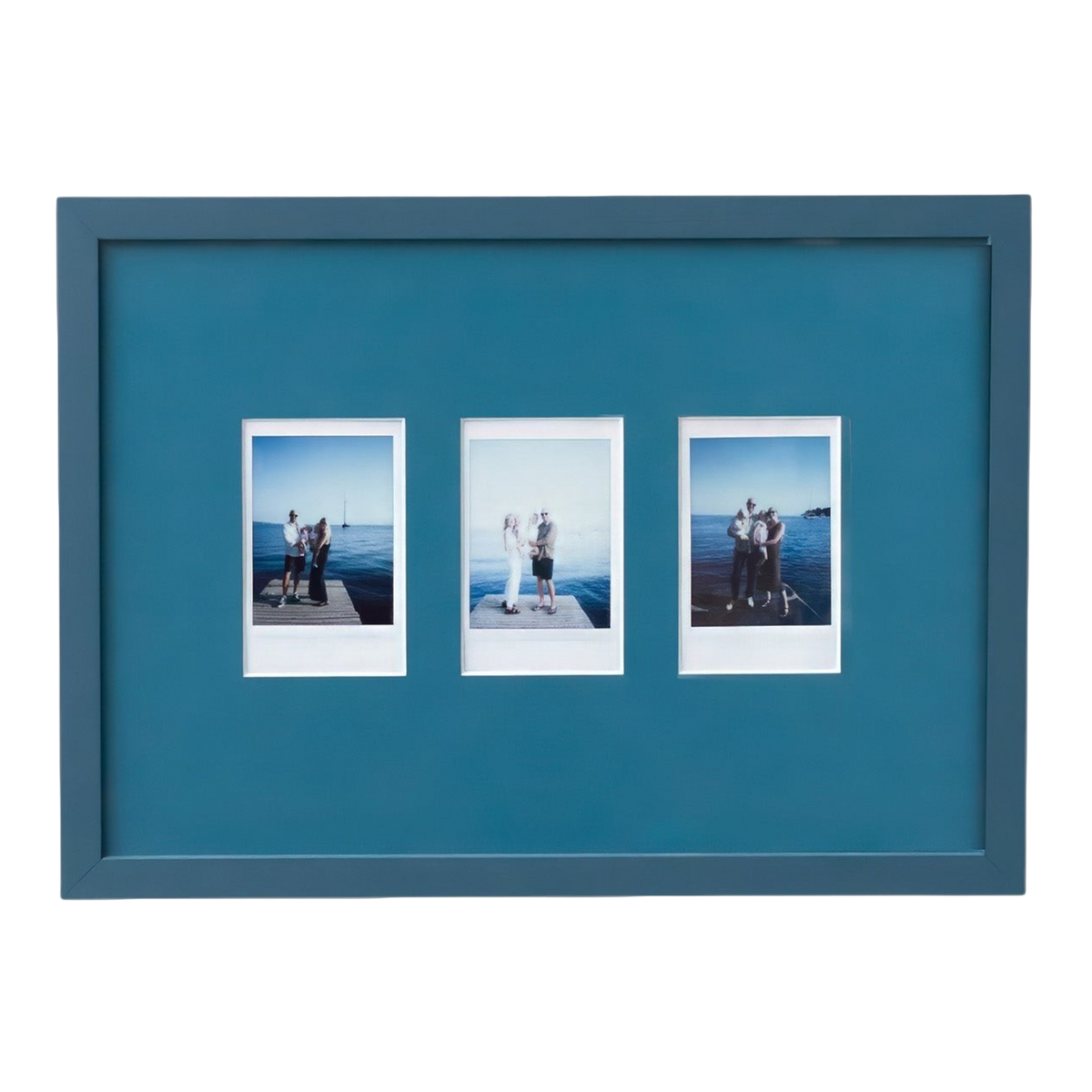 Petrol Blue A4 Instax Mini x 3 Picture Mount