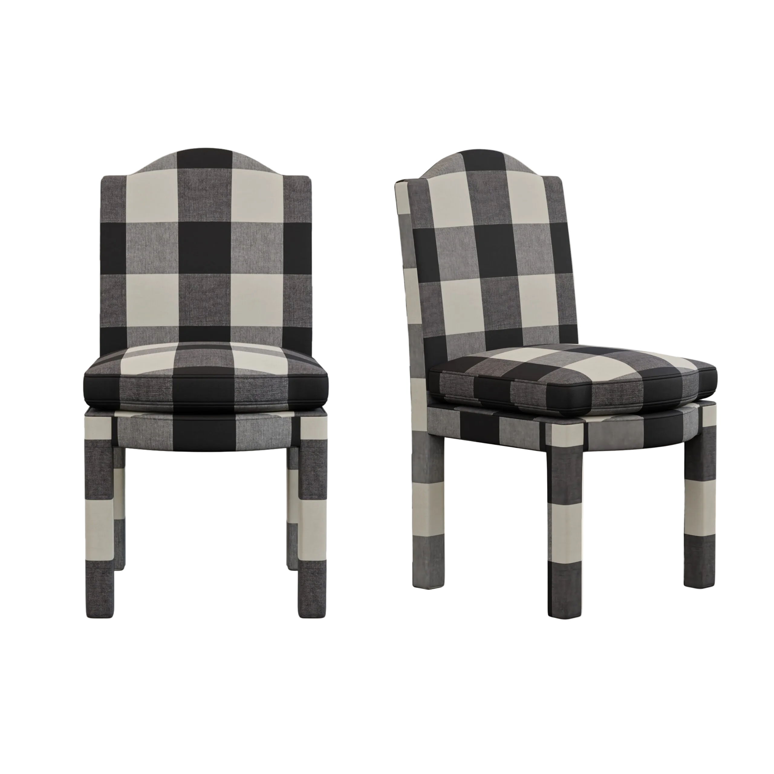 Pair of Leo Dining Chairs, Pepper