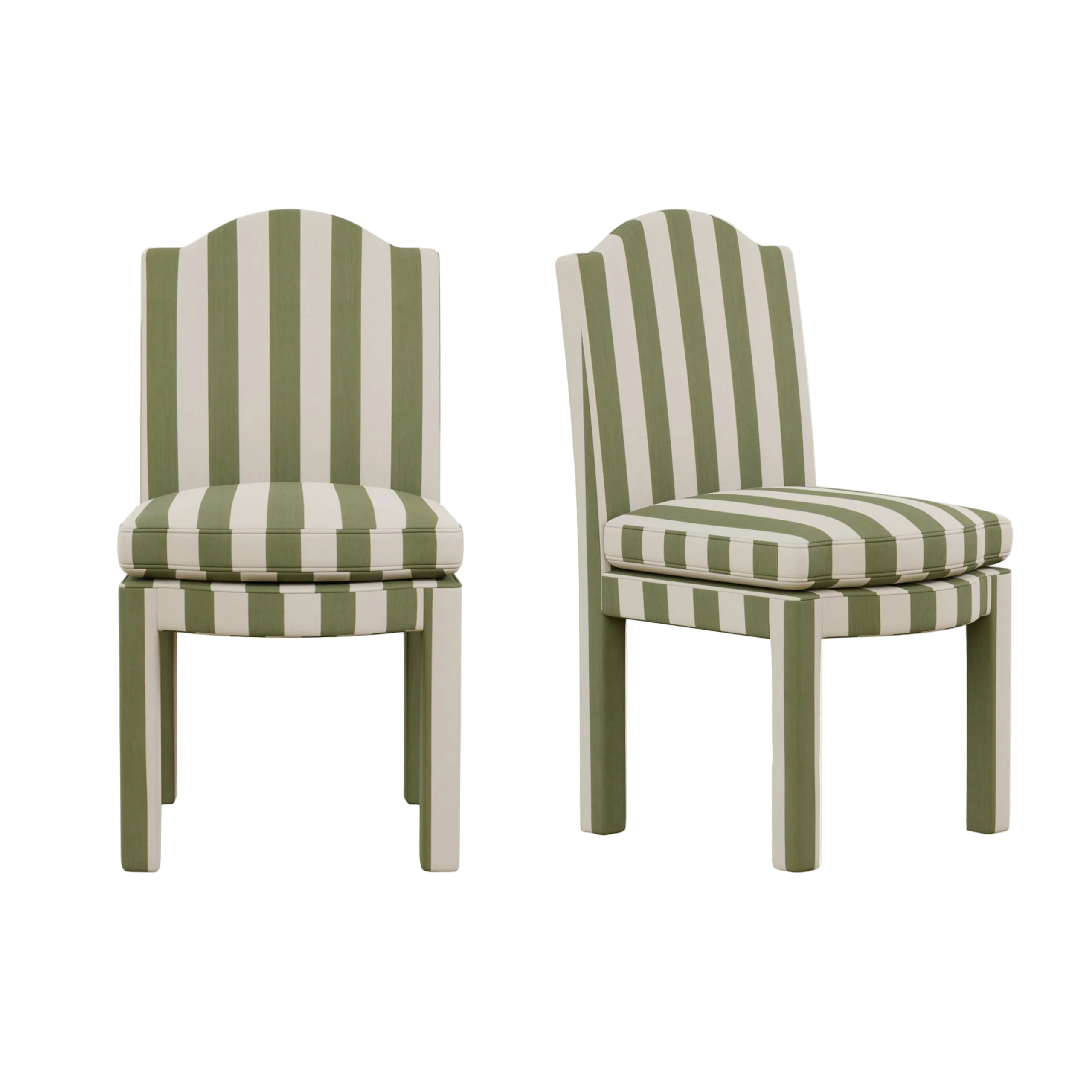 Pair of Leo Dining Chairs, Artichoke