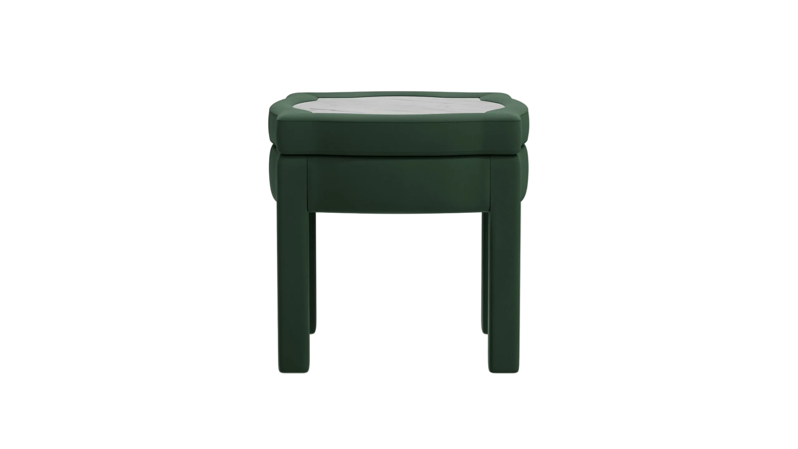 Piero Footstool, Olive Linen