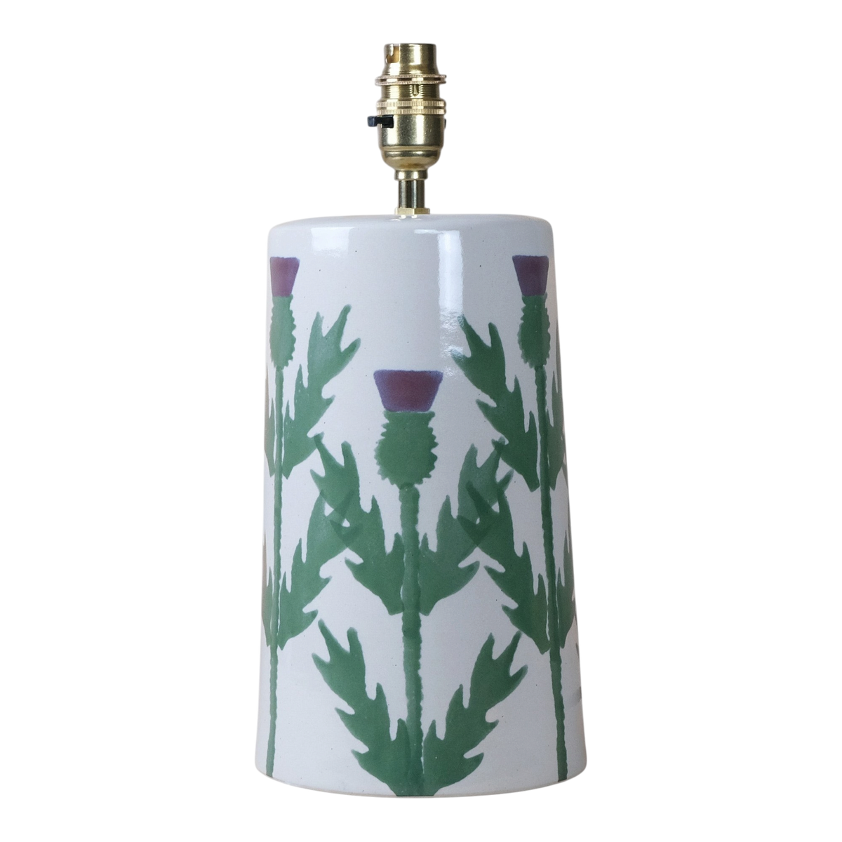 Cream Thistle Large Tapered Lamp