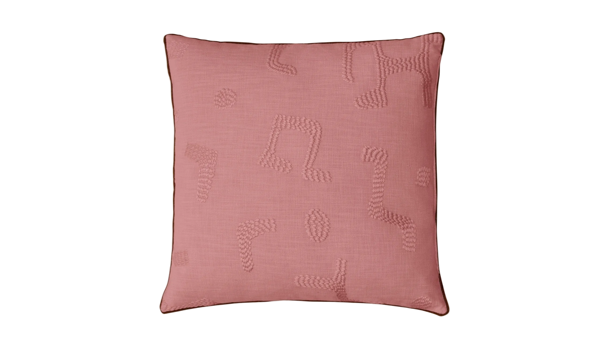 Raphia Cushion, Clay