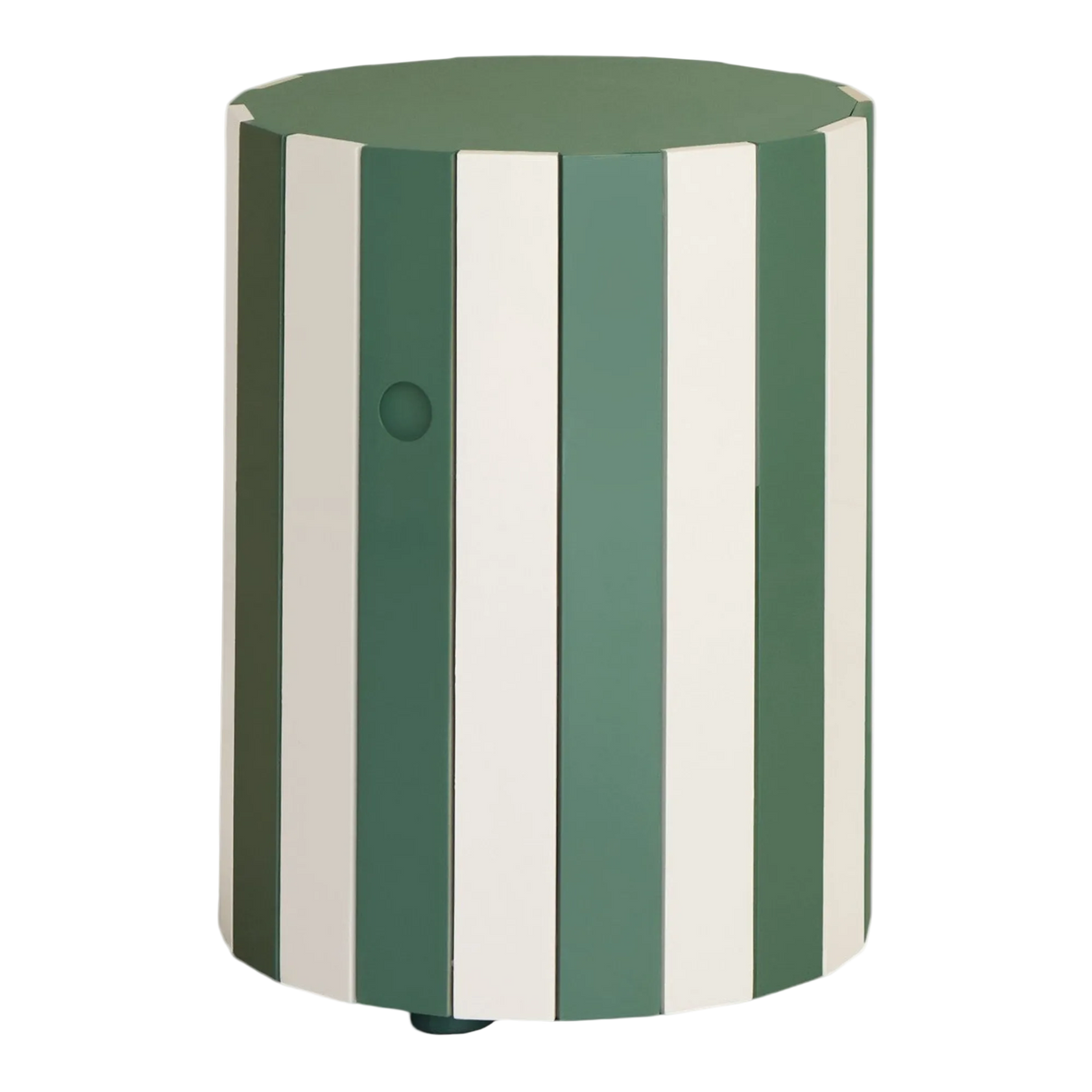 Low Barrel Table, Sage