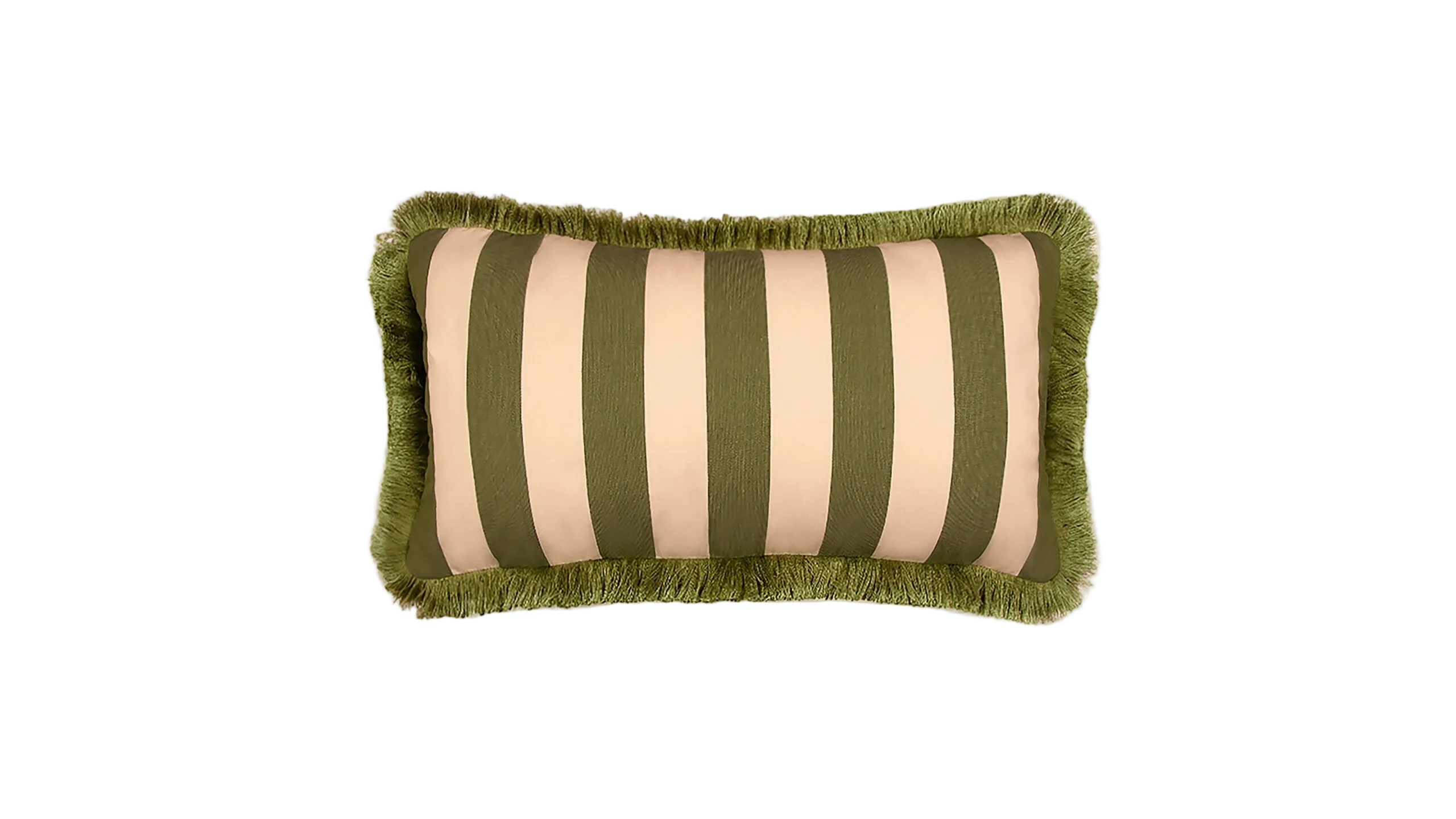 Sonia Stripe Cushion, Artichoke