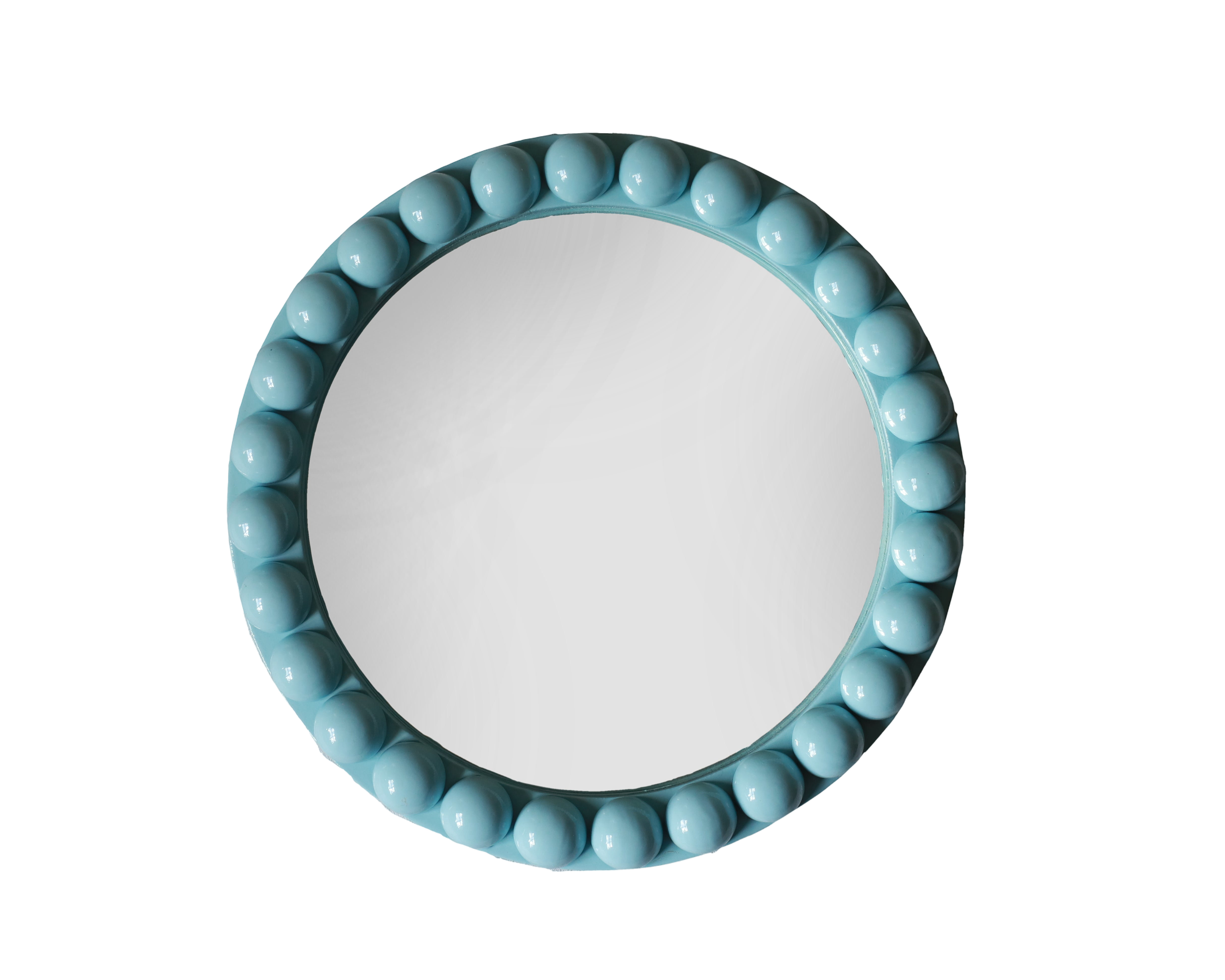 Round Over-Sized Bobbin Mirror