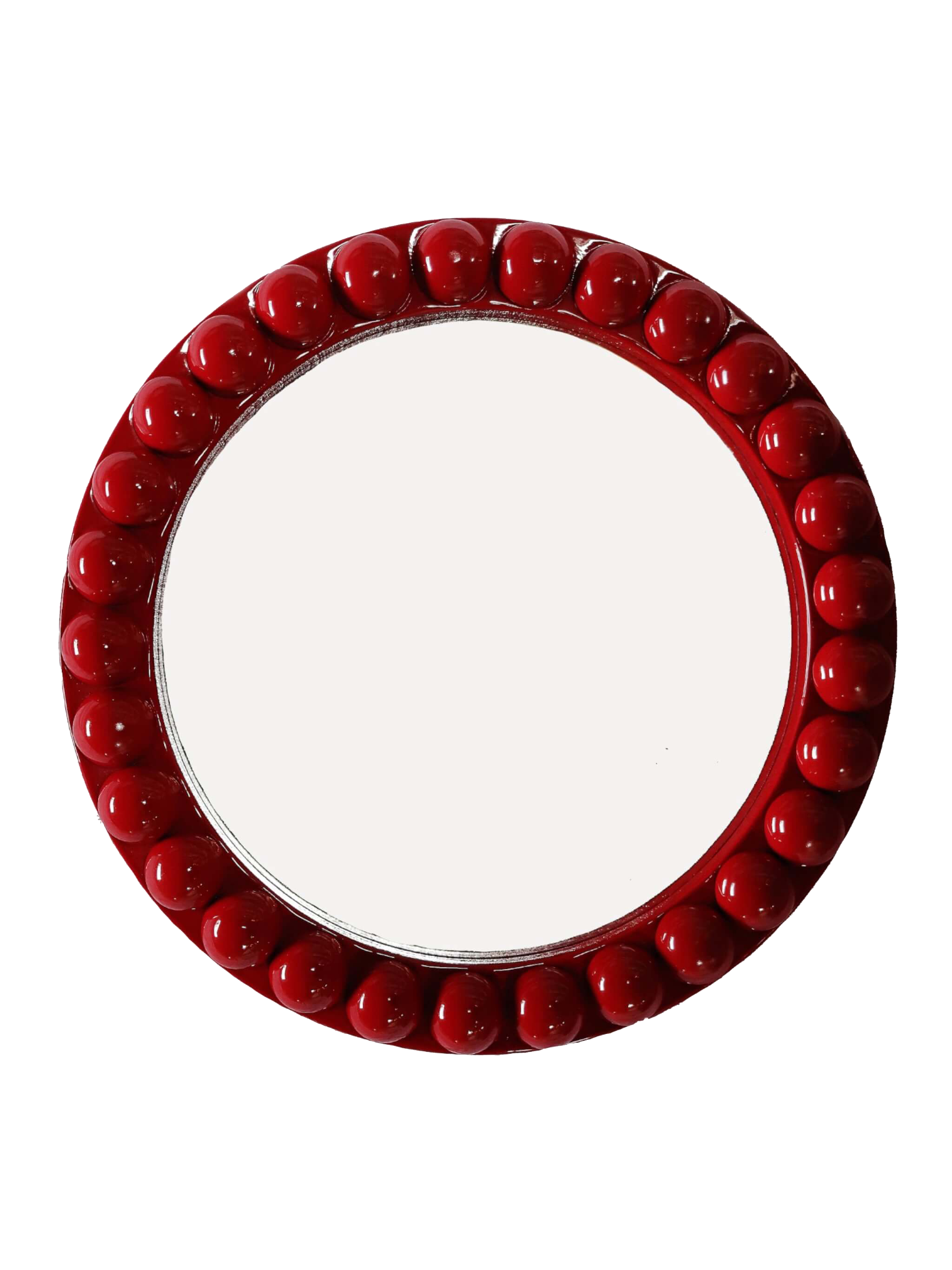 Round Over-Sized Bobbin Mirror