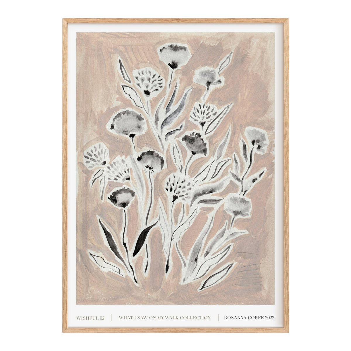 Wishful Pink Floral Art Print