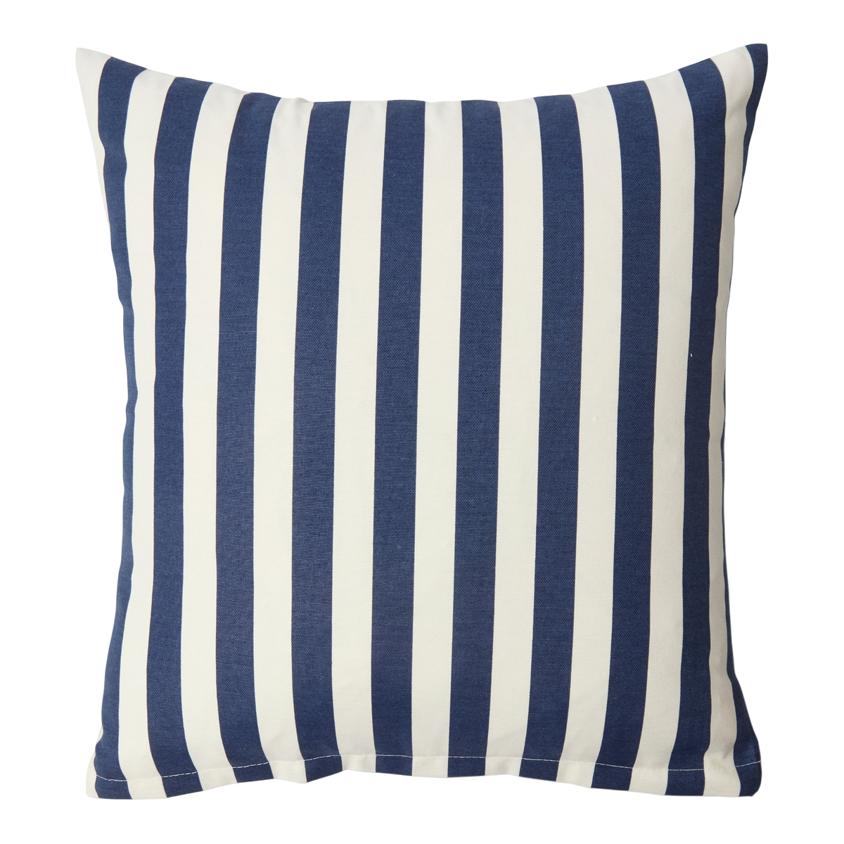 Dark Blue Striped Outdoor Cushion