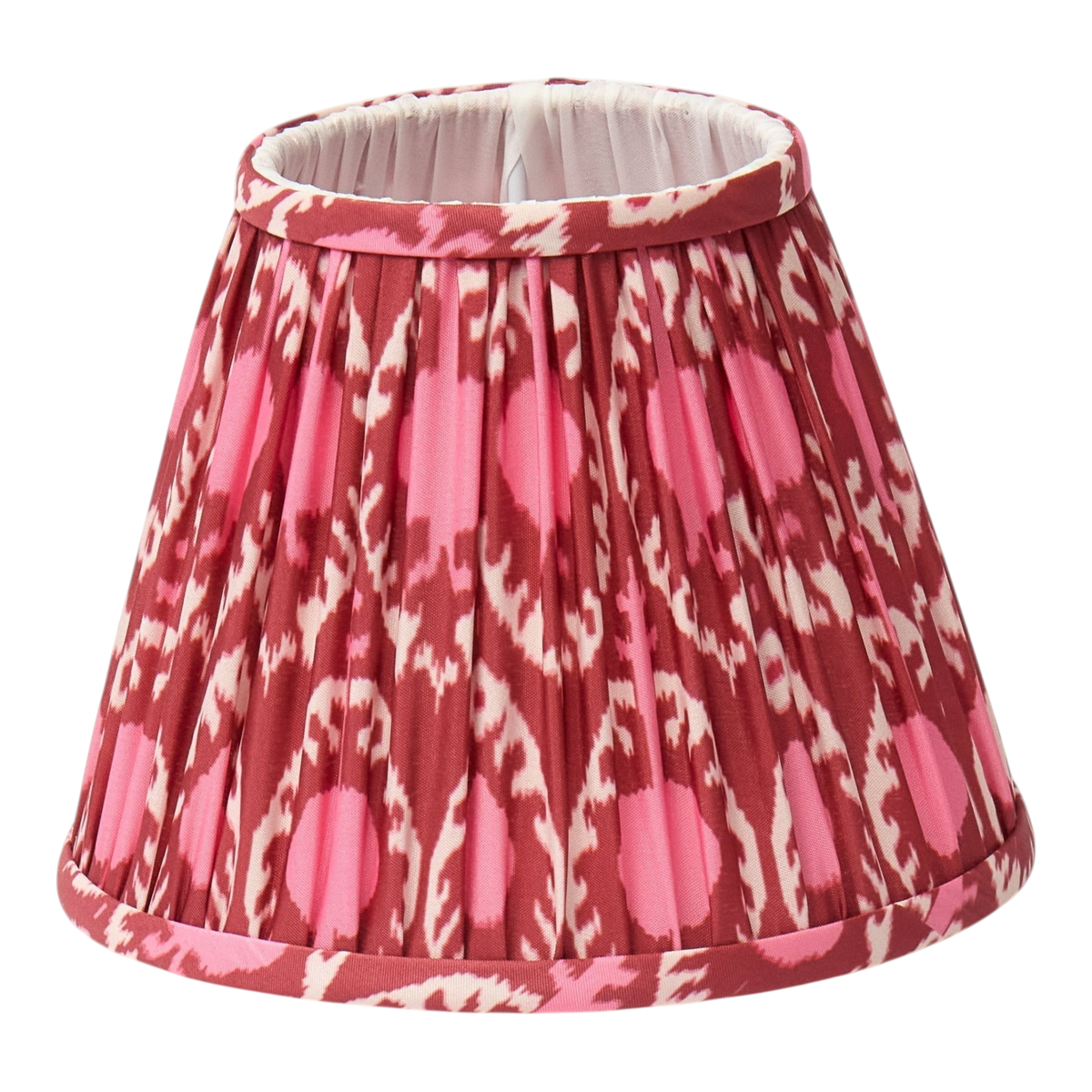 Pink and Red Ikat Lampshade