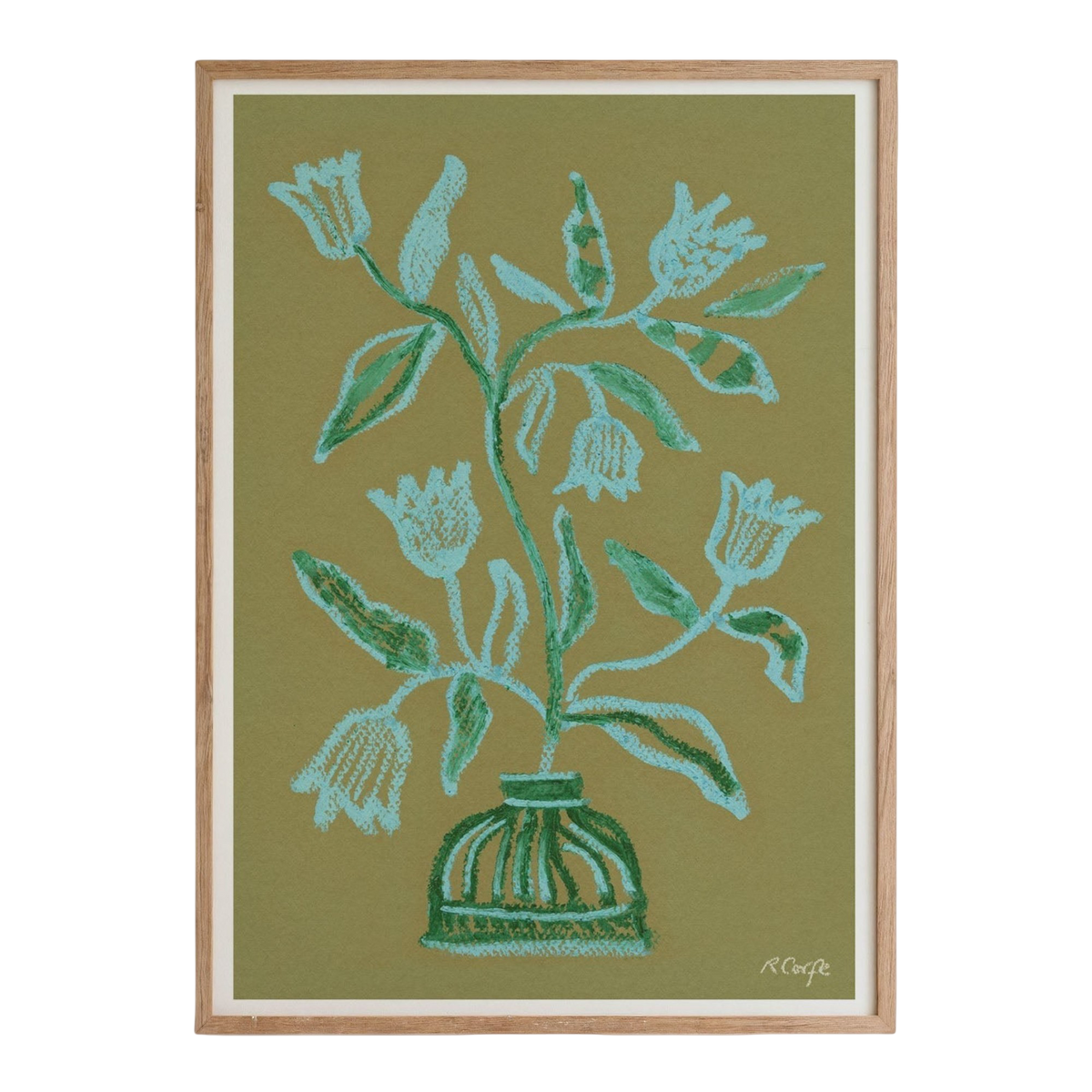 Blue Tulips Art Print