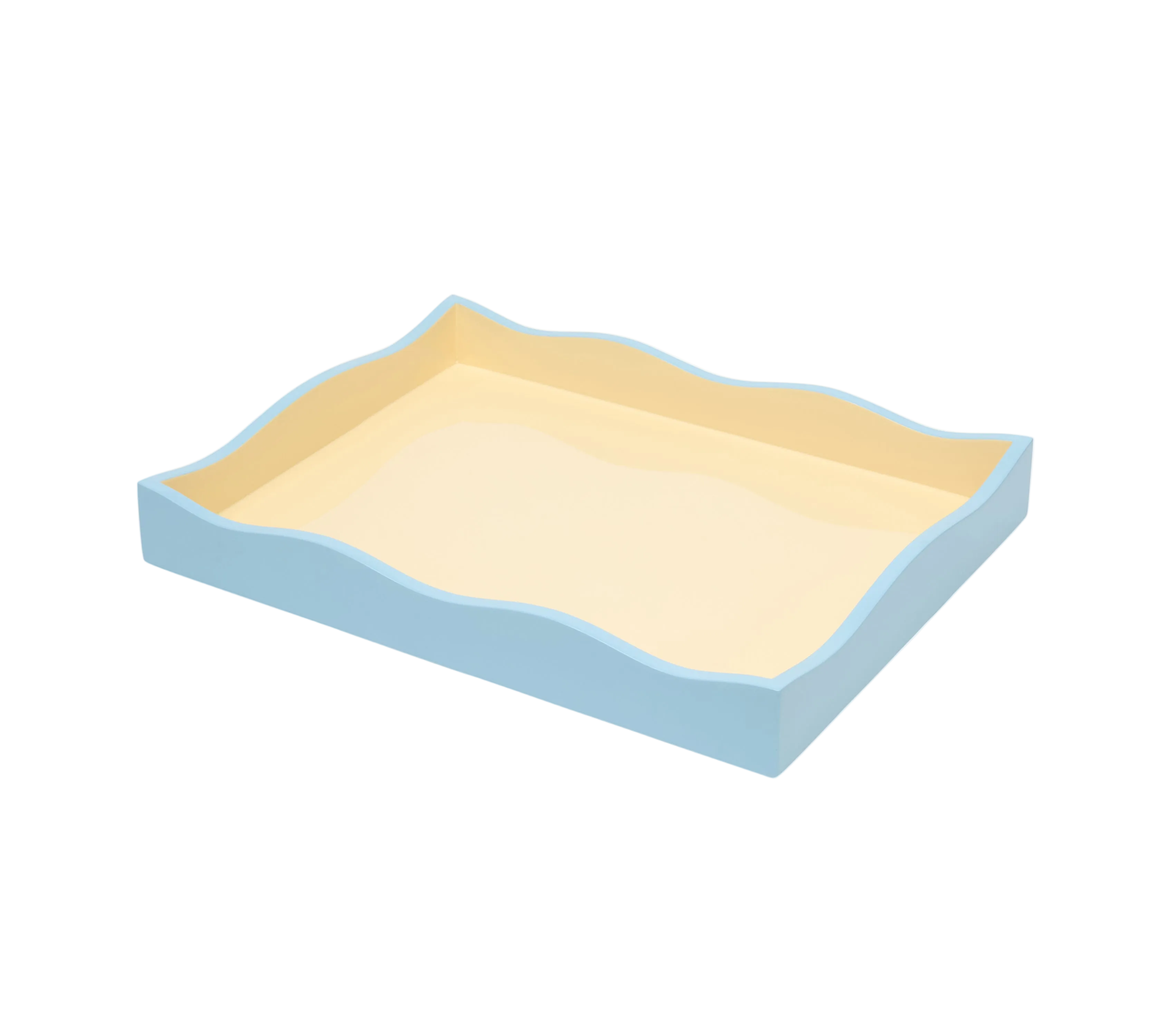 Allegra Wiggle Tray in Blue and Cream